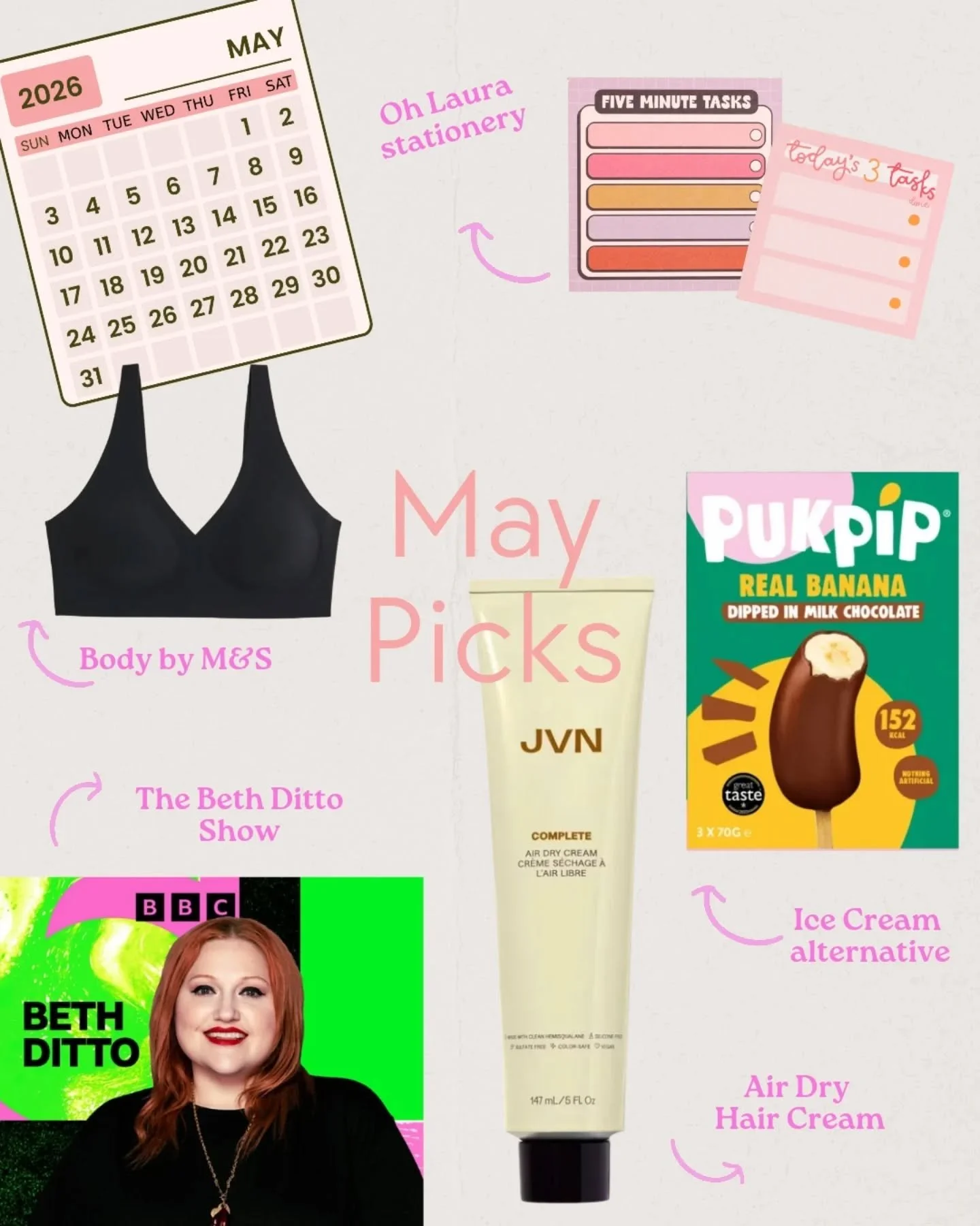 May Picks ☝🏼

1. @ohlaurahq beautiful, brain friendly stationery to keep you organised, you know how much I love to get those quick tasks done first and these pads are perfect ✅
2. @wearepukpip popped these on my online shop and I'll report back! I 