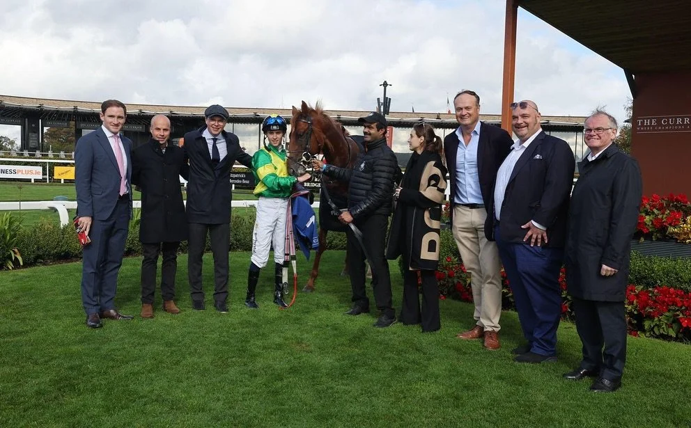 Spangled Sands, with jockey Dylan Browne McMonagle, breaks his maiden title at @curraghracecourse over 7 furlongs! Thank you to @josephobrien93 @dylanbrownemc @deburghequine @mw_buick @ajbuick for their hard work!