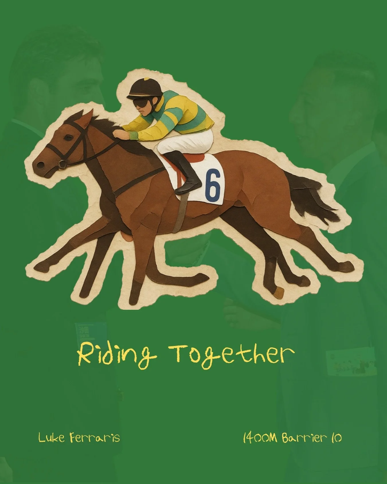 Riding Together, with jockey Luke Ferraris, will race in Happy Valley over 1400 meters. Thank you to @eustaceracing and @lukeferraris9 for their hard work and effort! We can&rsquo;t wait to cheer them past the finish line!
