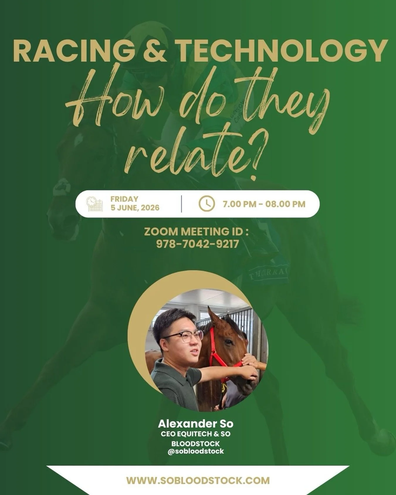 Hi,
This Friday (June 5) at 7pm, I will be hosting a talk on tech and racing on Zoom! I&rsquo;d love to have you join! Link in bio! 本週五（6月5日）晚上7點，我將在Zoom上主持一場關於科技與賽車的講座！歡迎大家參加！連結在個人簡介裡！