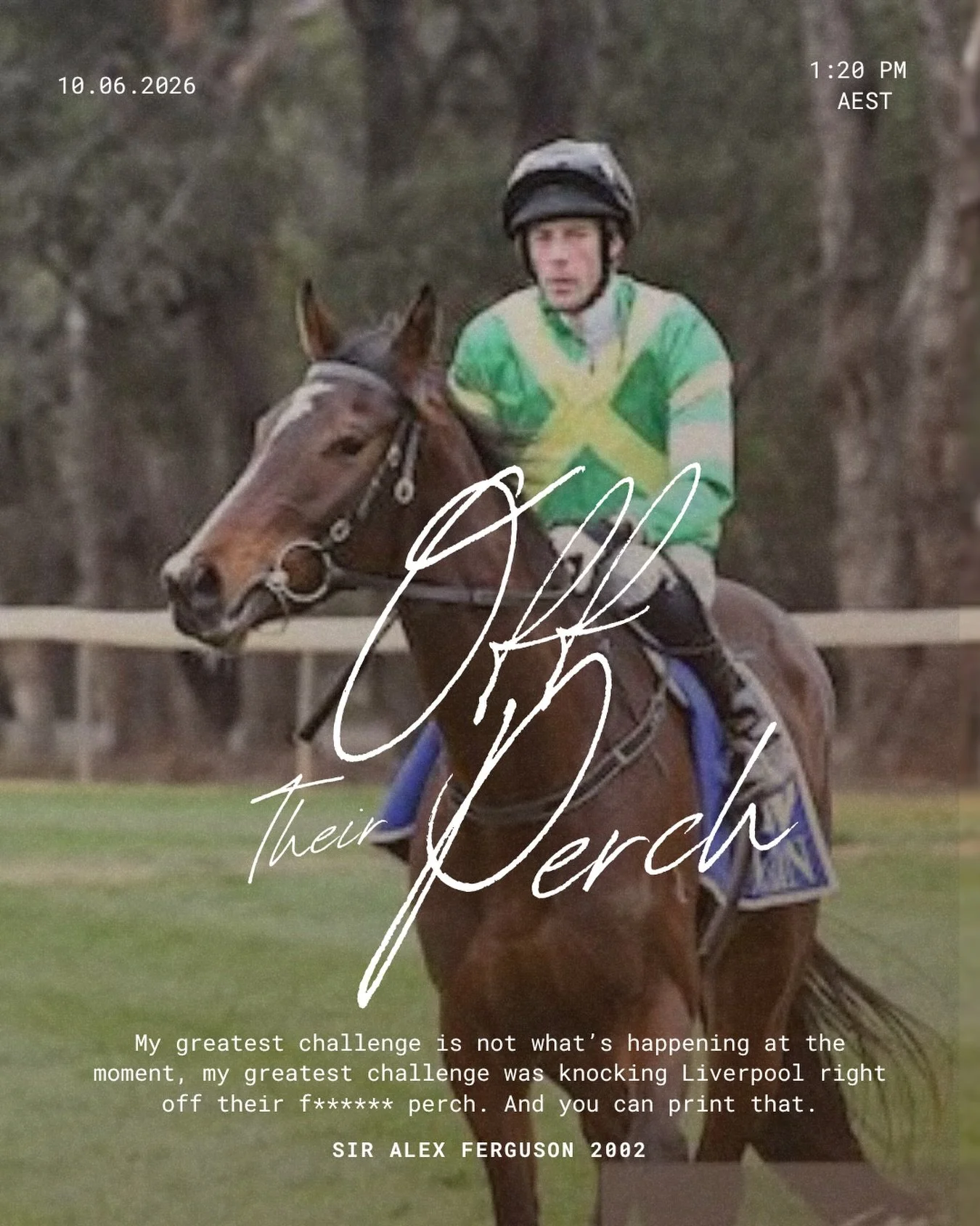 Off Their Perch, with jockey Billy Egan, will run over 1400 meters at Sale race course from barrier 11. Thank you to @patrickpayneracing and @w_j_egan for their hard work and effort! We can&rsquo;t wait to see them fly past the line!