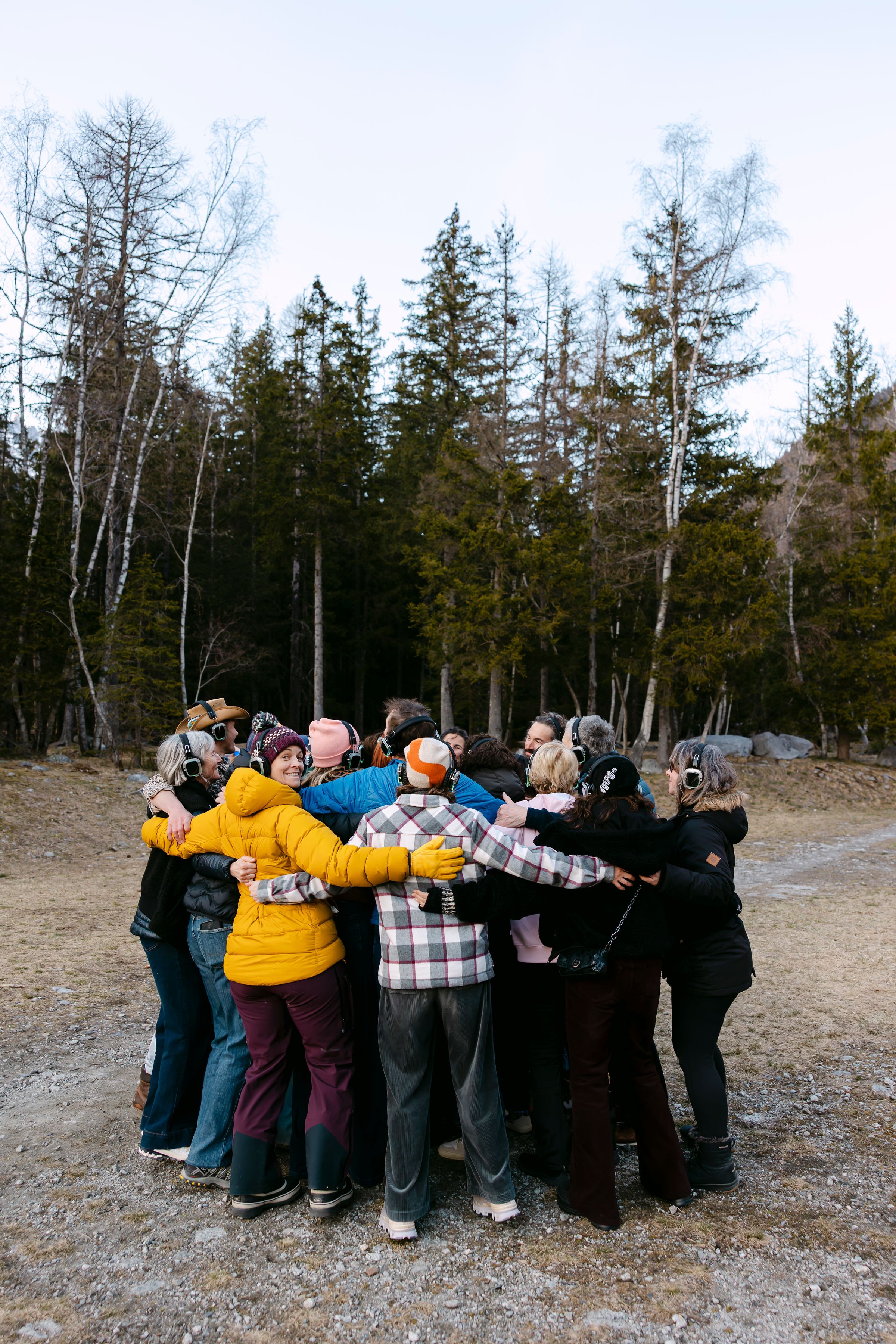 unique corporate team building Chamonix Silent Sessions