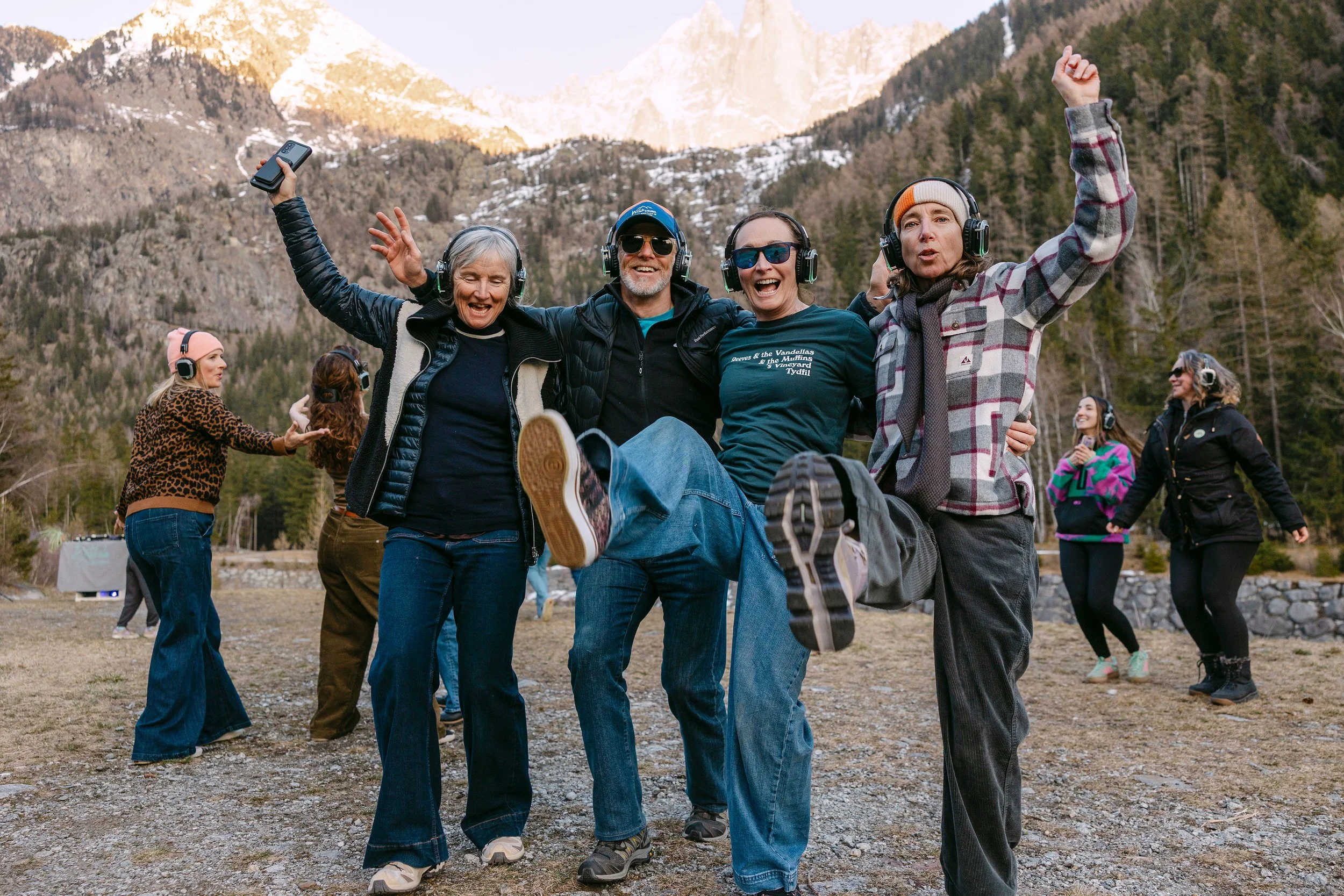 corporate team building Chamonix Silent Sessions