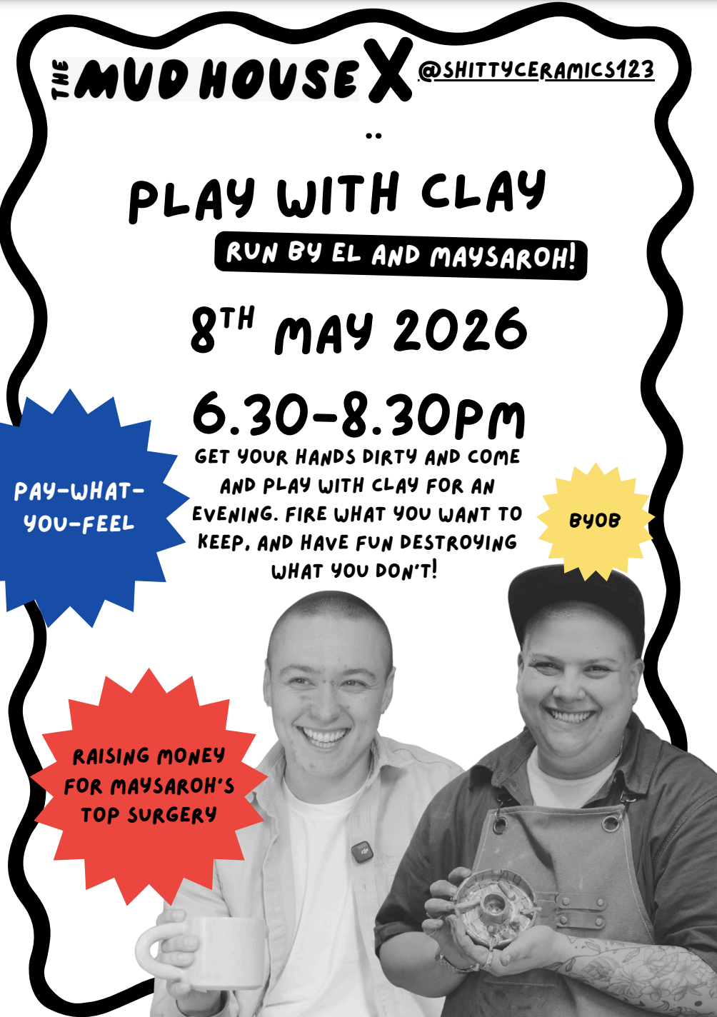 Play With Clay: A Fundraising Event for Maysaroh's Top Surgery