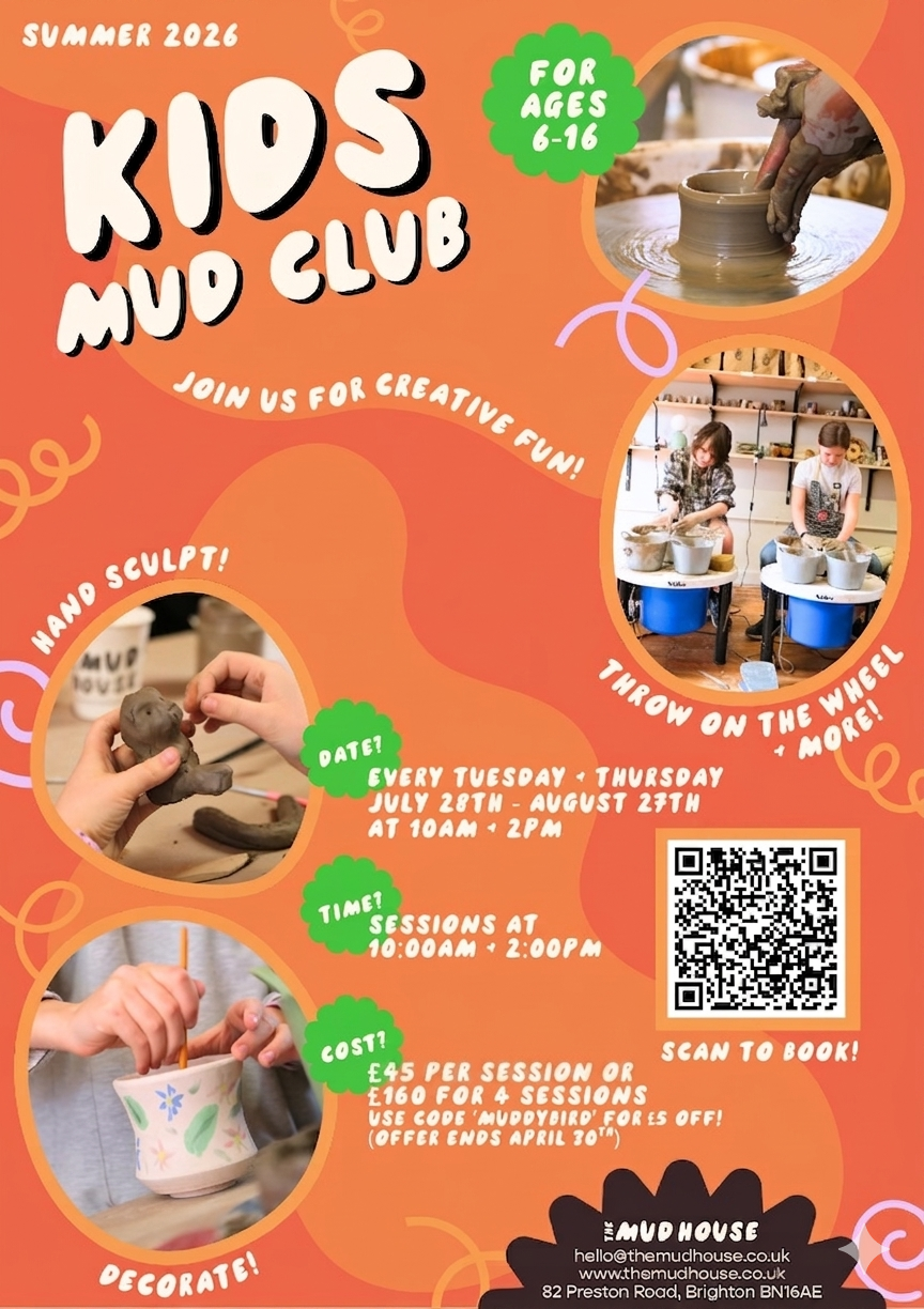 The Mud House Kids mud club summer holidays half term kids activities