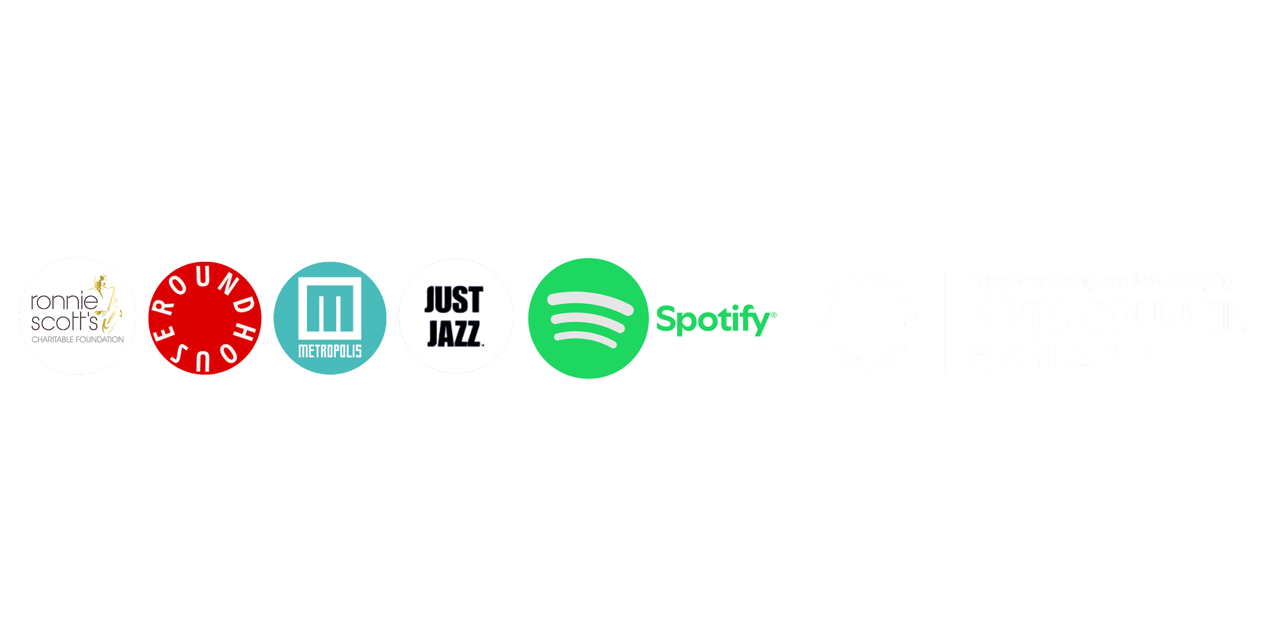 She Writes Songs Partner Logos / Ronnie Scott's, Roundhouse, Metropolis,  Just Jazz  TV, Spotify, Arts Council England