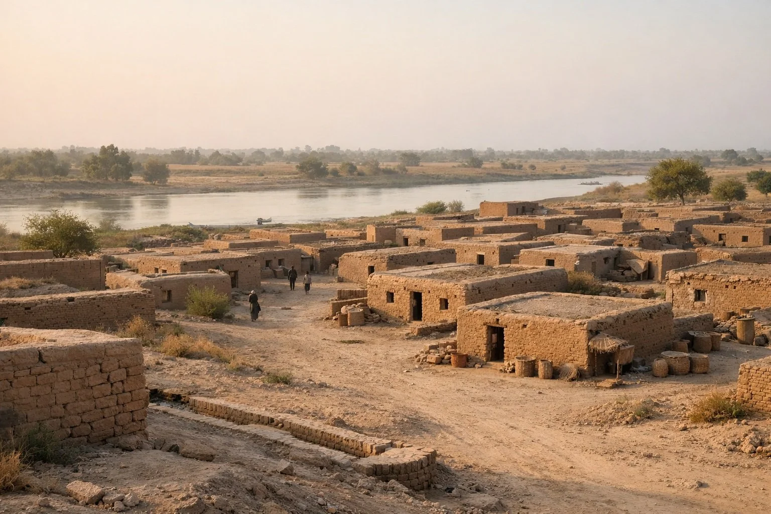 A depiction of an Indus Valley Civilisation. This is not an accurate image. 