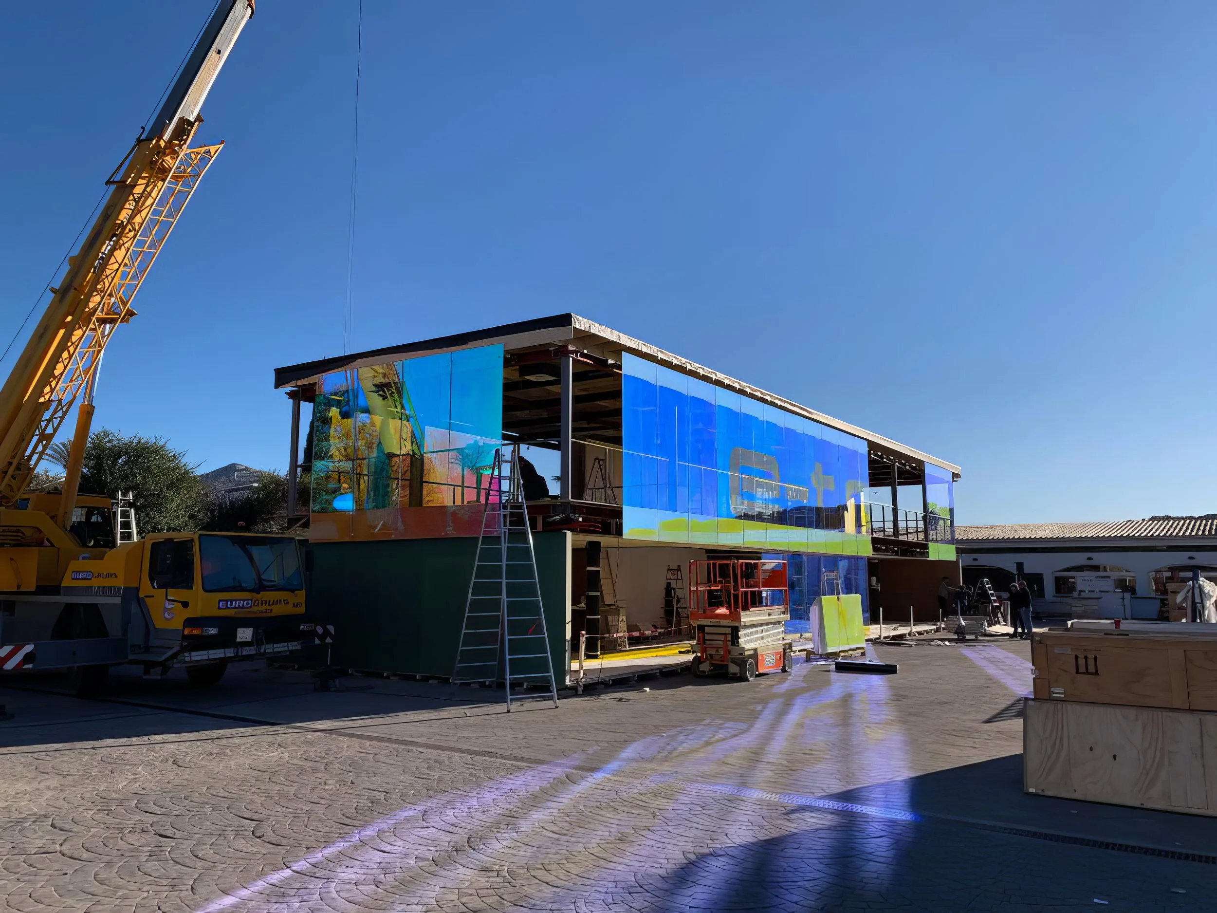 Construction, instalation and production for branded events in Málaga.