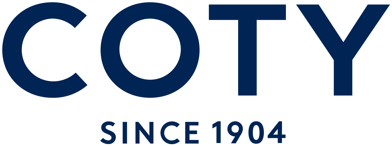 Client Logo of COTY with text 'Since 1904' in navy blue.