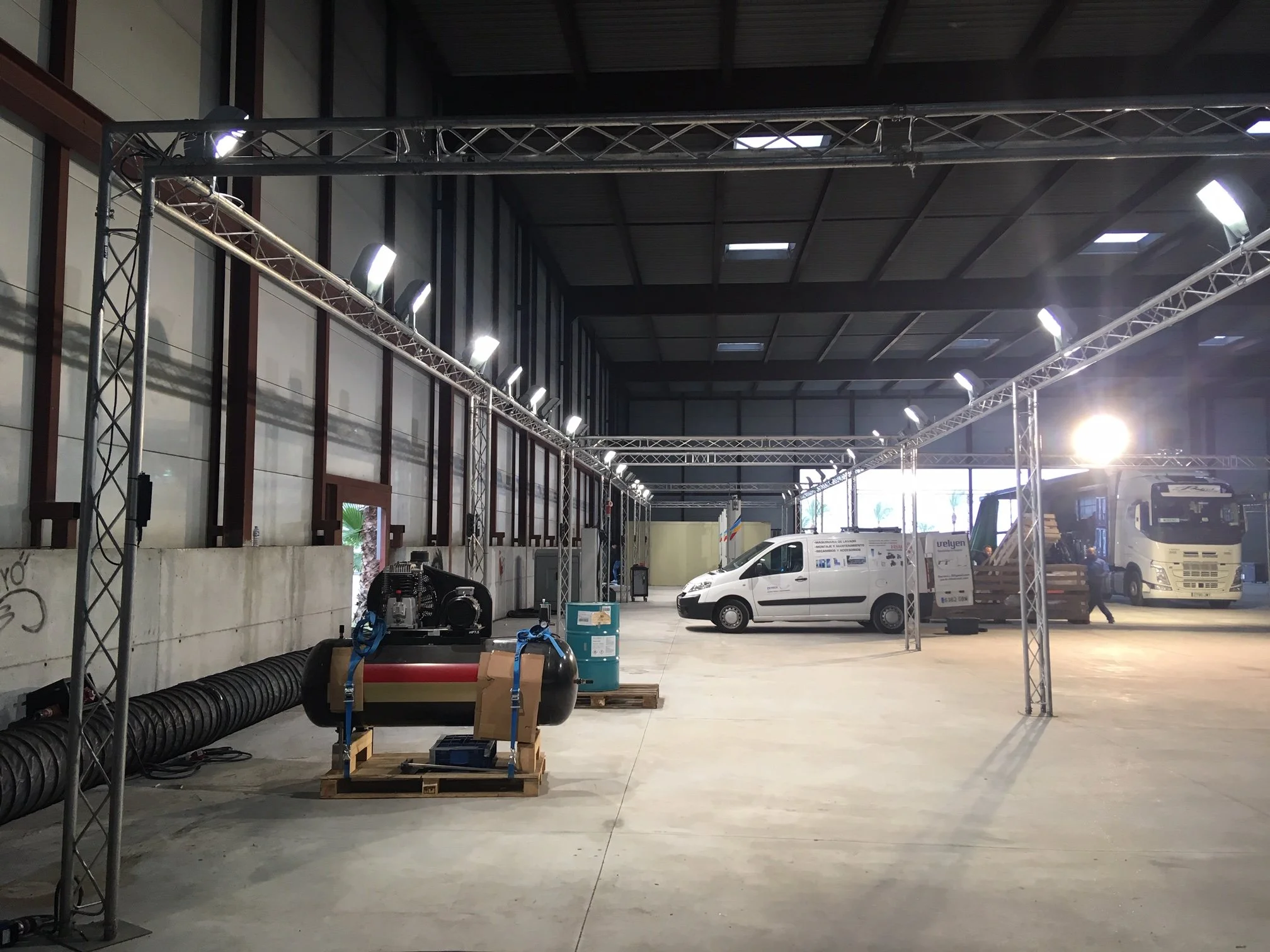 Event production and hire of truss in Malaga.