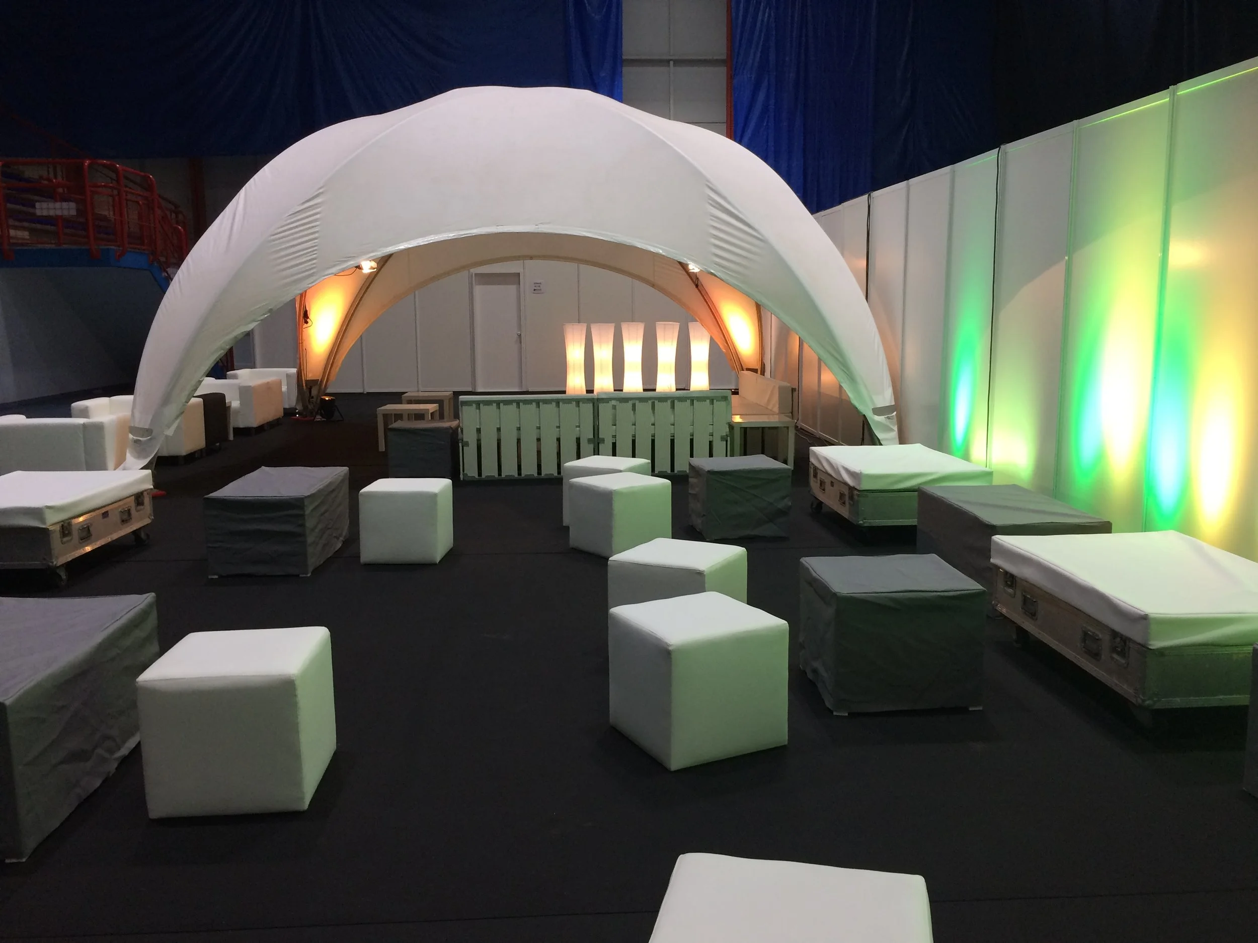Backstage management and furniture hire for MTV gibraltar music festival.