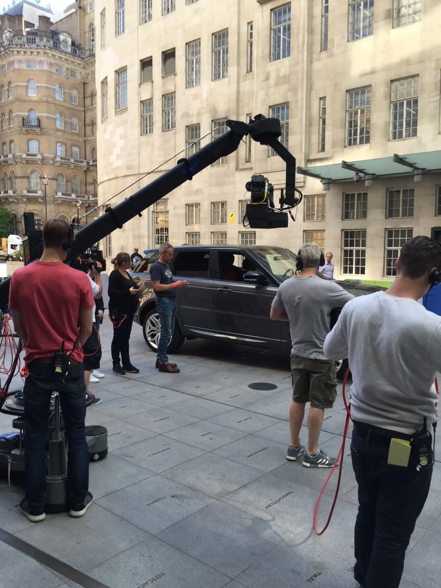 Filming Range Rover Sport PR at BBC