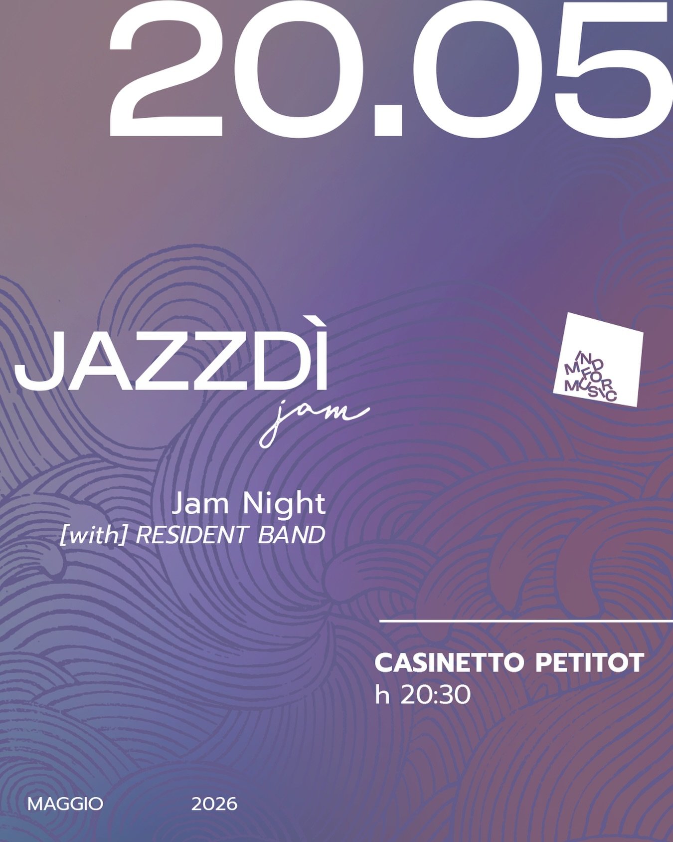 20.05 # 𝑱𝒂𝒛𝒛𝑫𝒊̀ - 𝒄𝒍𝒐𝒔𝒊𝒏𝒈 𝒏𝒊𝒈𝒉𝒕

Questo mercoled&igrave; ci ritroviamo per un ultima serata dedicata al jazz. Ad aprire la jam ci sar&agrave; @pietrovecchi_ al sax, @cecce_paniz al piano, @jantoninelli al basso e @drumpino alla batt