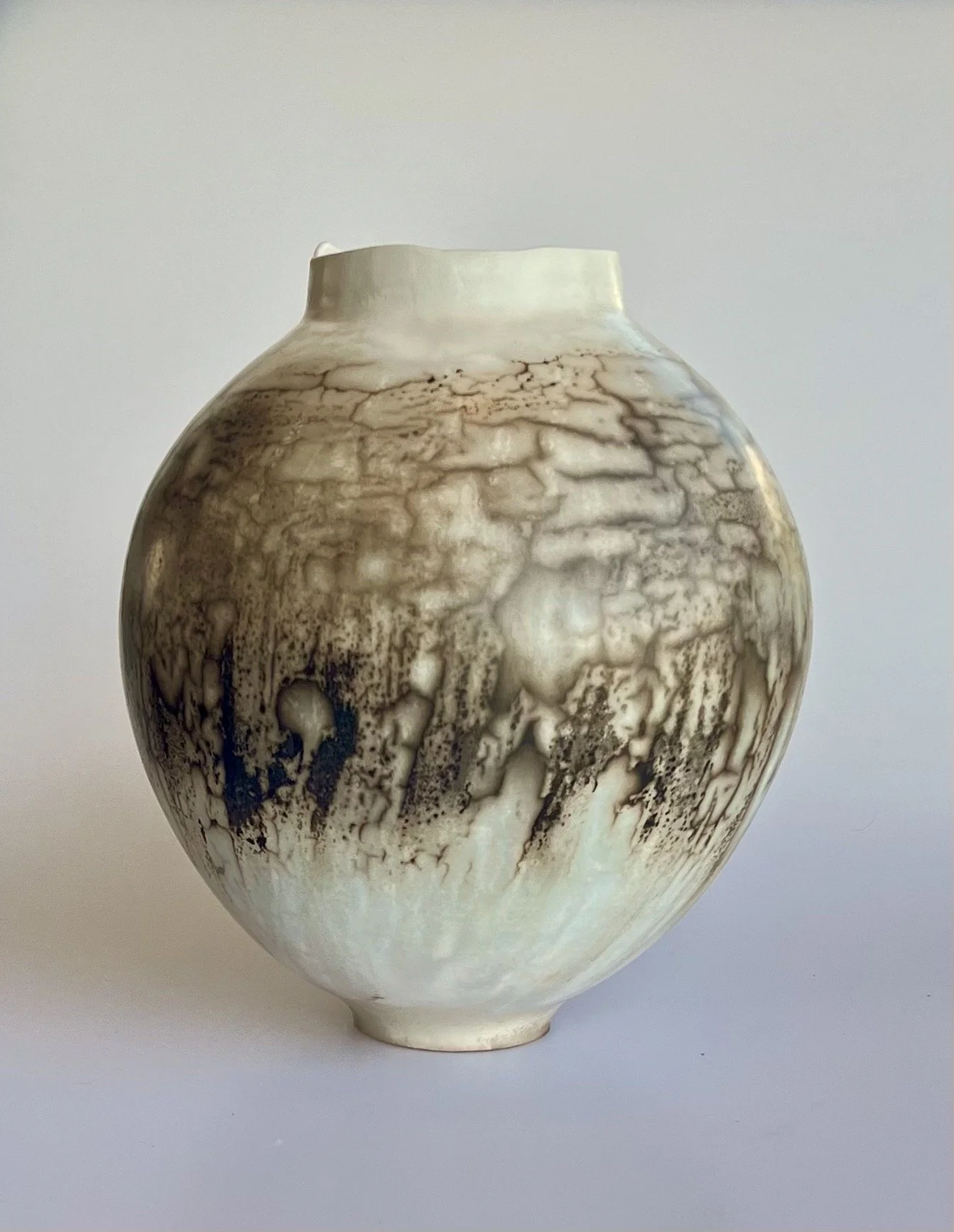 Large Ceramic Moon Jar, Orb