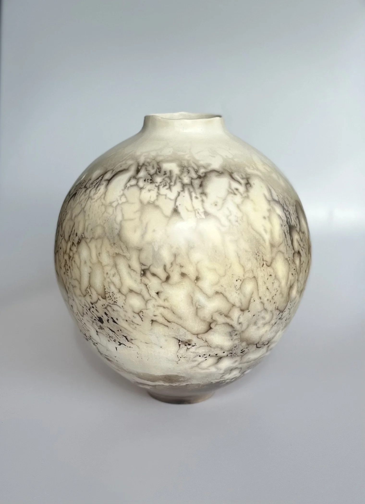 Large Ceramic Moon Jar, Lunar