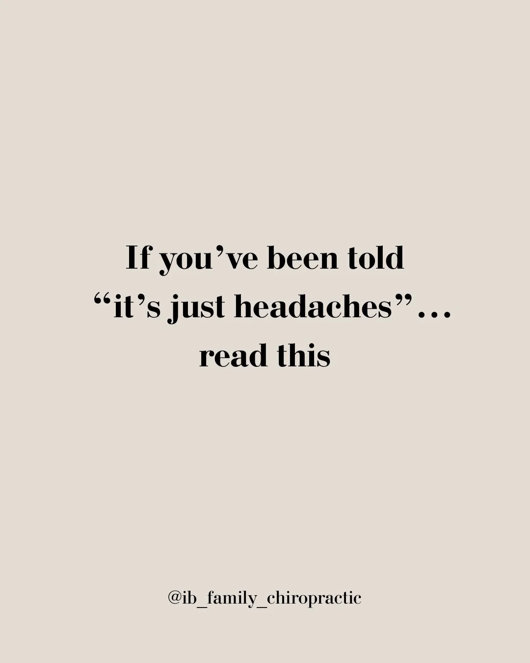 Headaches aren&rsquo;t always &ldquo;just headaches&rdquo;.

I speak to many women who have been dealing with them for months &mdash; sometimes years &mdash; trying to manage day to day without really understanding why they&rsquo;re happening.

This 