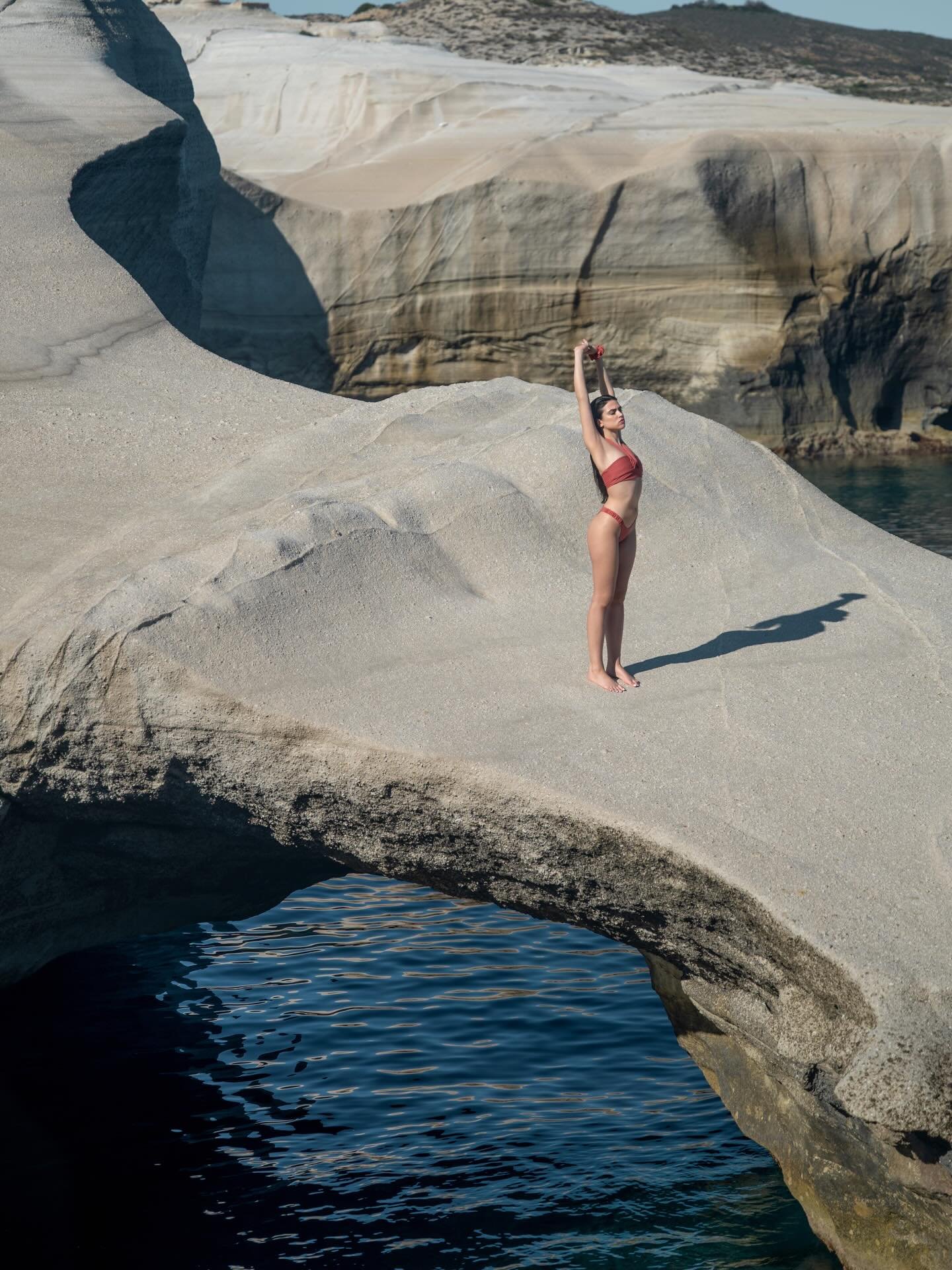 #campaign for @layanabell in #sarakiniko of #milosisland 
photographer &amp; creative director: @ewelina_glen_photography 
models: @aggelikisamiotaki, @christina.tzani 
mua: @samraz_beauty 

@nikongreece 
@dkrentalhouse