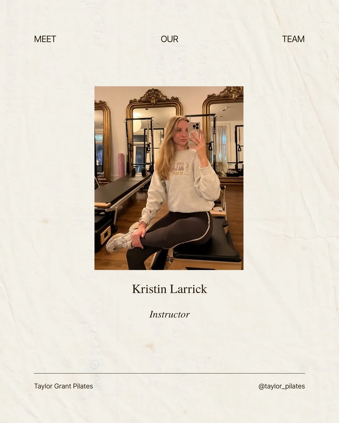 Meet our team! Kristin! ✨✨