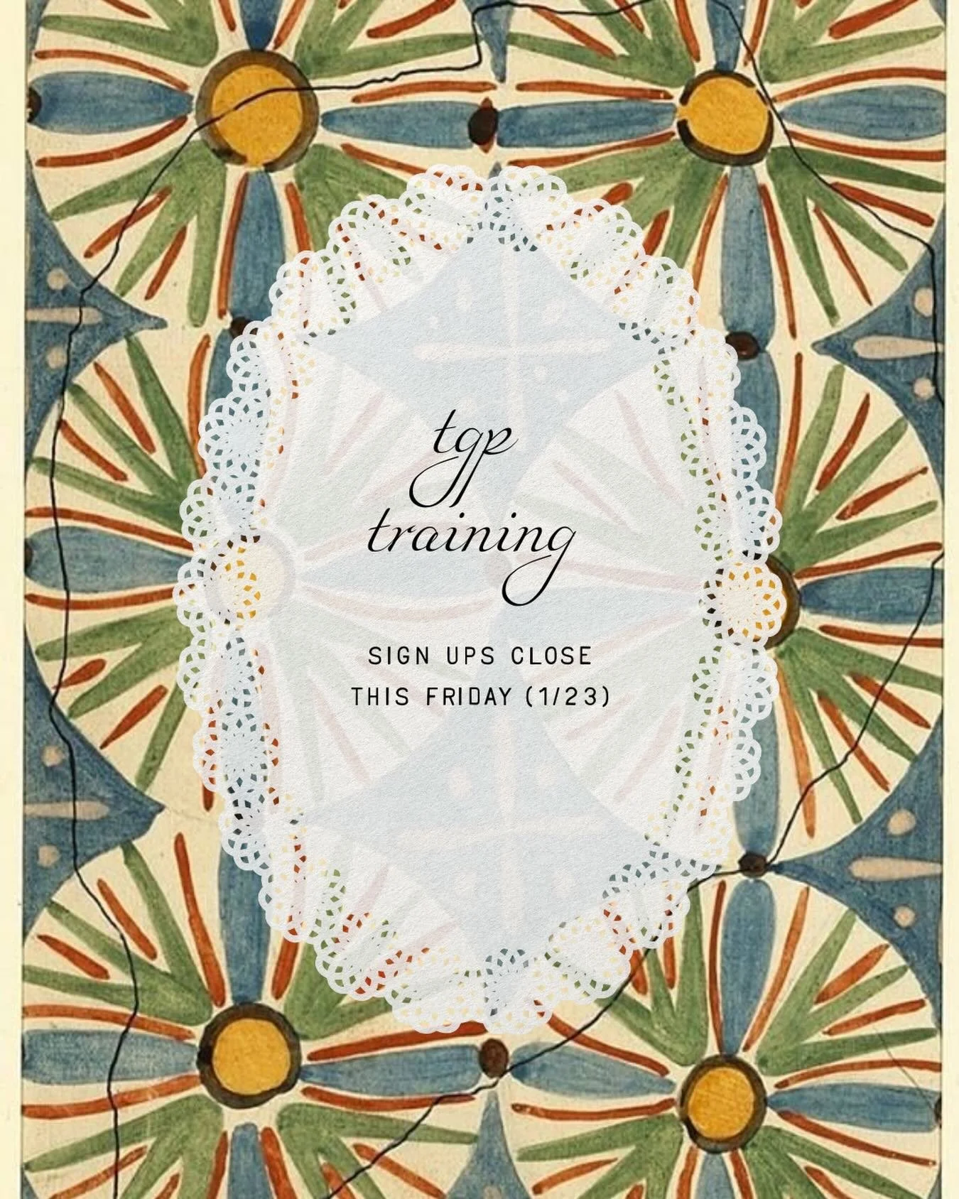 TGP TRAINING✨✨

Sign ups close this Friday!!! Let us know if you have any questions! We can&rsquo;t wait to get the TGP academy started! Xx