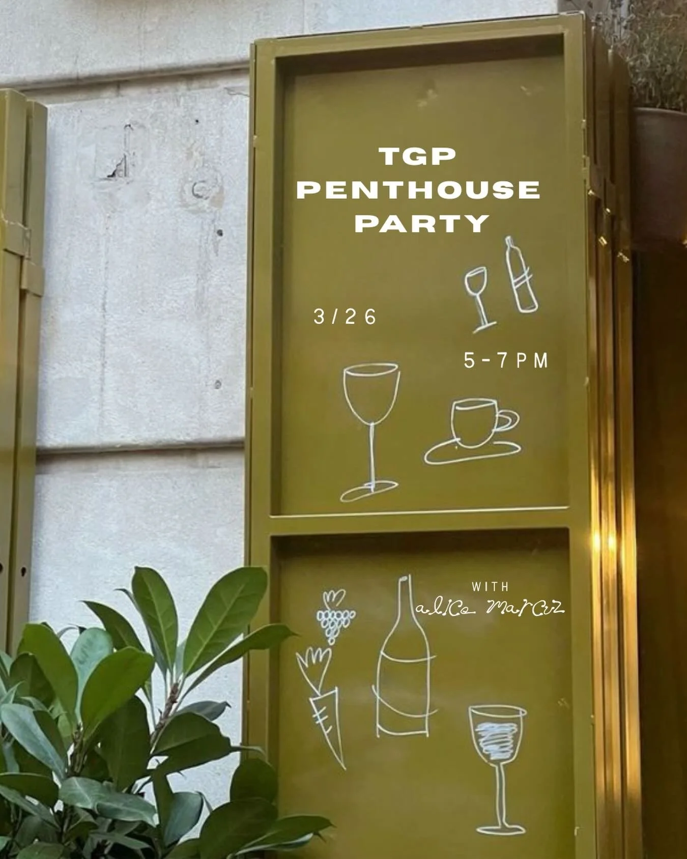 TGP PENTHOUSE PARTY!!!!! 
Join us next Thursday (4/26) from 5-7 at the Cigar Factory TGP Penthouse with @createdbyalicem !!!!✨🪩

Limited spots!!! RSVP in bio to snag yours!

Details:
✨TGP Penthouse Party 
✨Charm bar with @createdbyalicem 
✨Snacks by