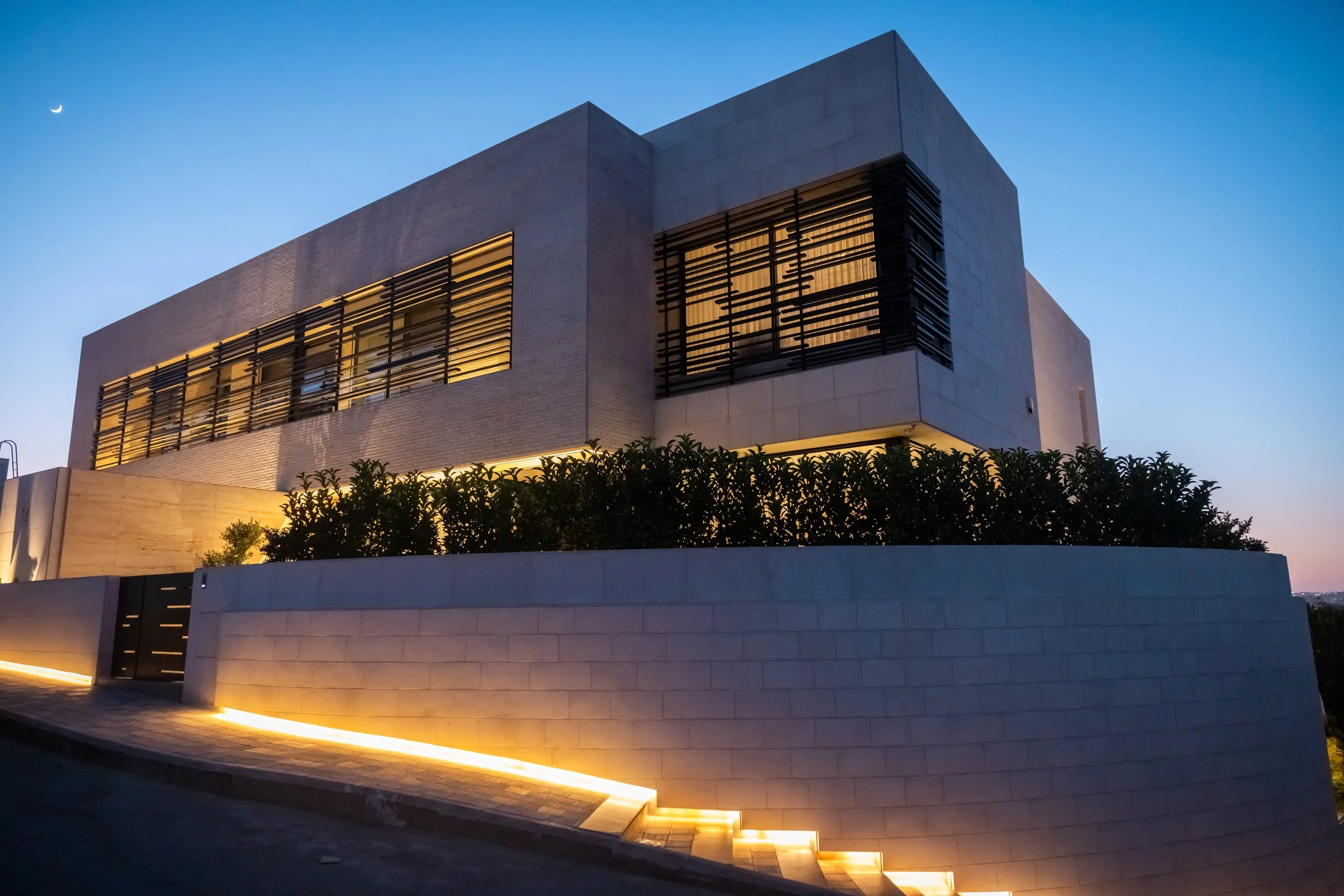 An image of the House with steel mesh.