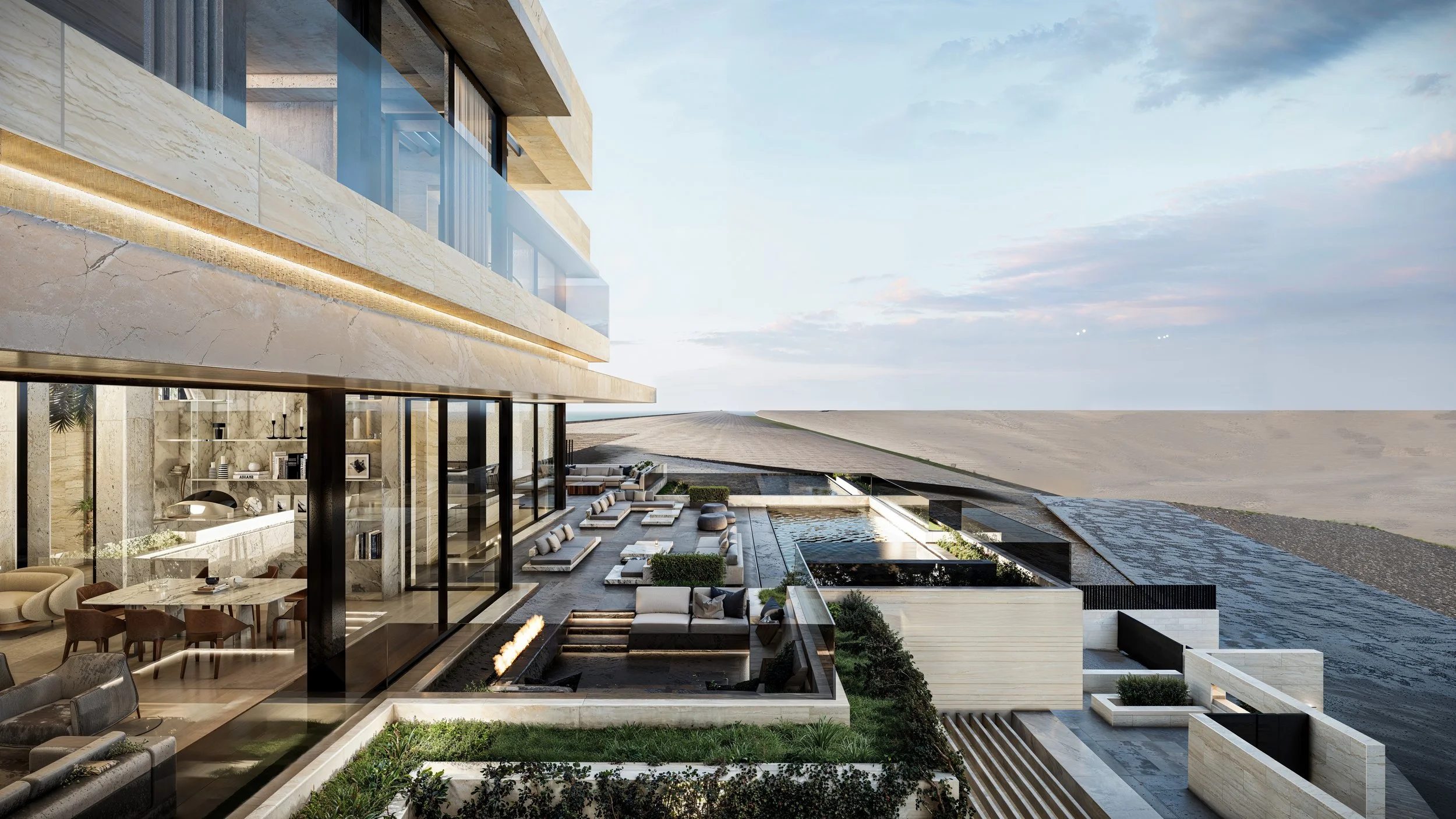 An image of the Floating pool.