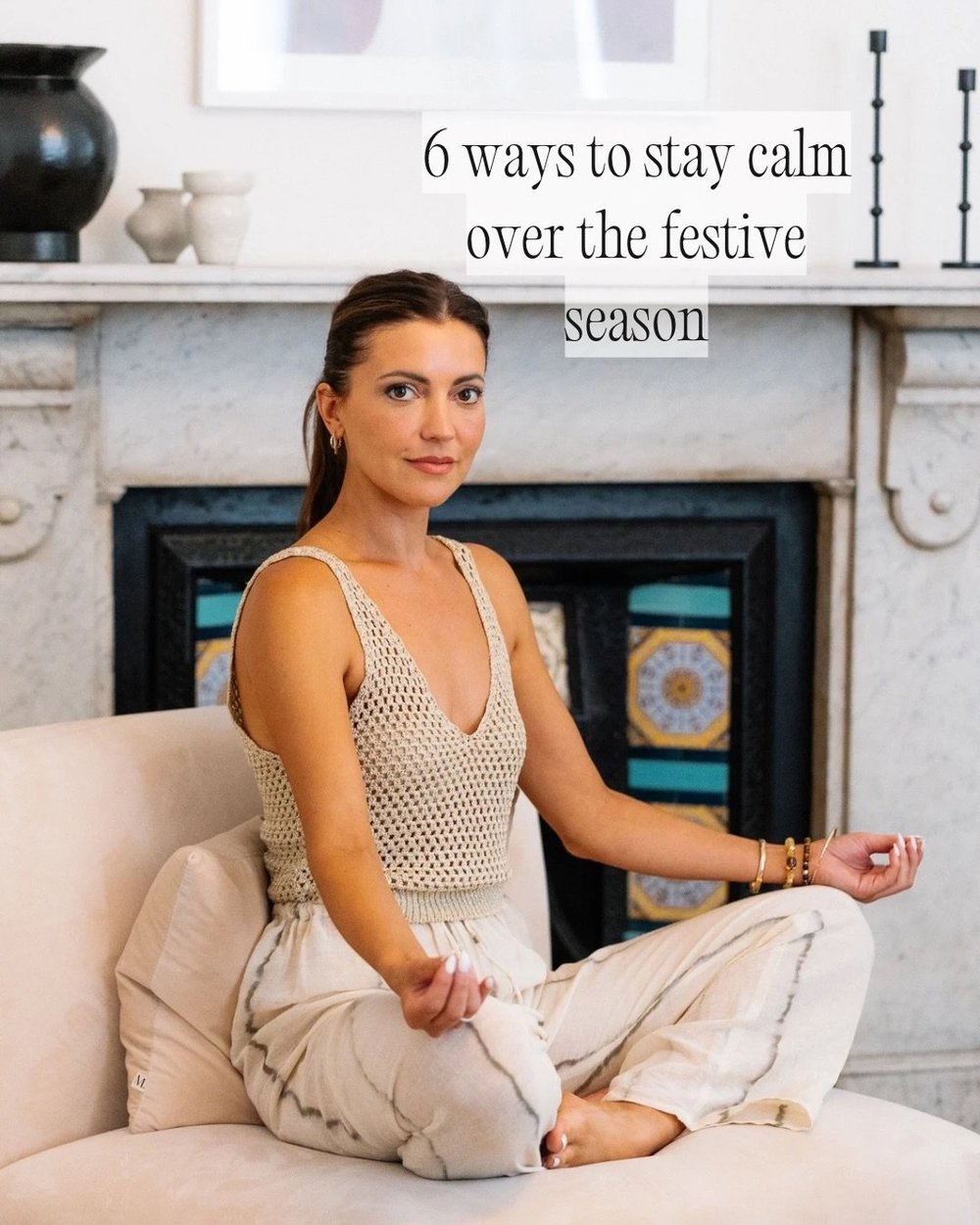 6 Ways to Stay Calm Over the Festive Season

The holidays can feel hectic, but a few mindful practices can help you stay grounded and present:

✨ Create Mini Moments of Stillness Anchor yourself with tiny pockets of calm. A one-minute breath before l