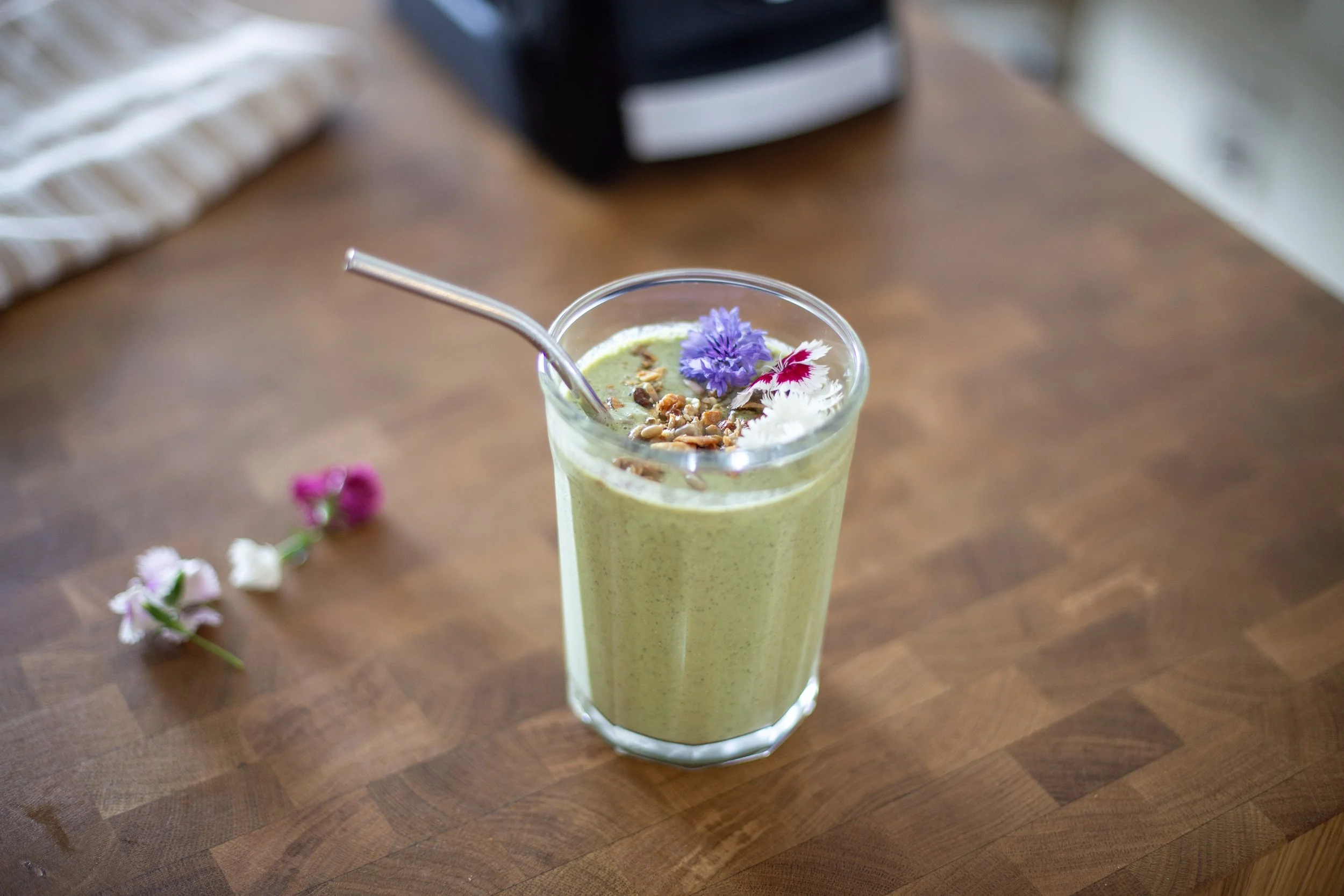 Mango, Banana, Spinach smoothie