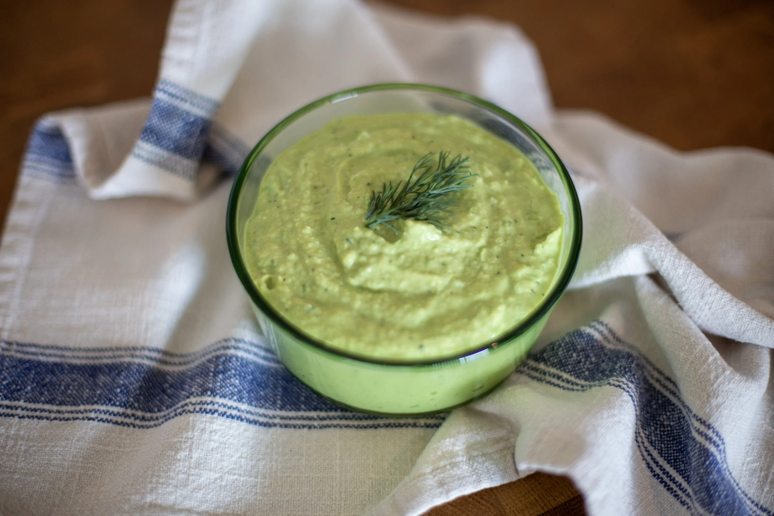 Lemon, Dill &amp; Mustard Chickpea Dip with Greek Yoghurt