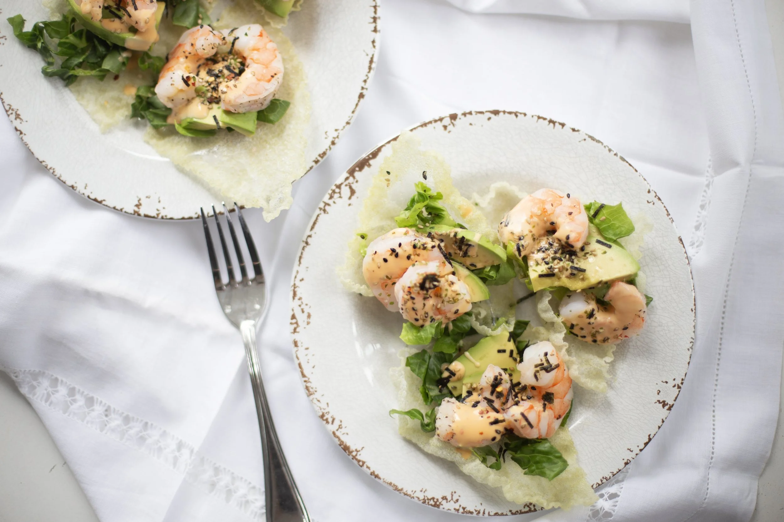 Crispy Prawn Rice Paper Tacos