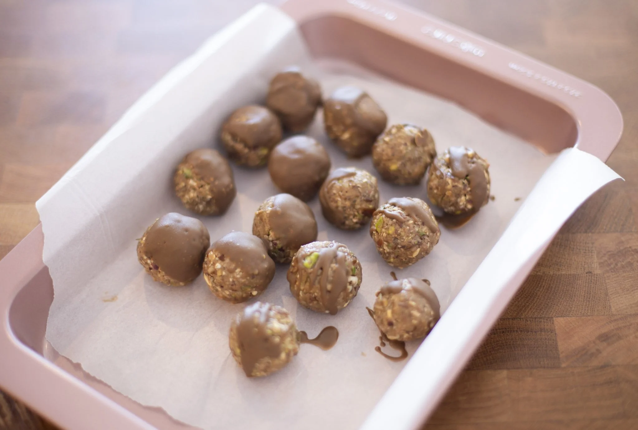 Choc Pistachio Protein Balls
