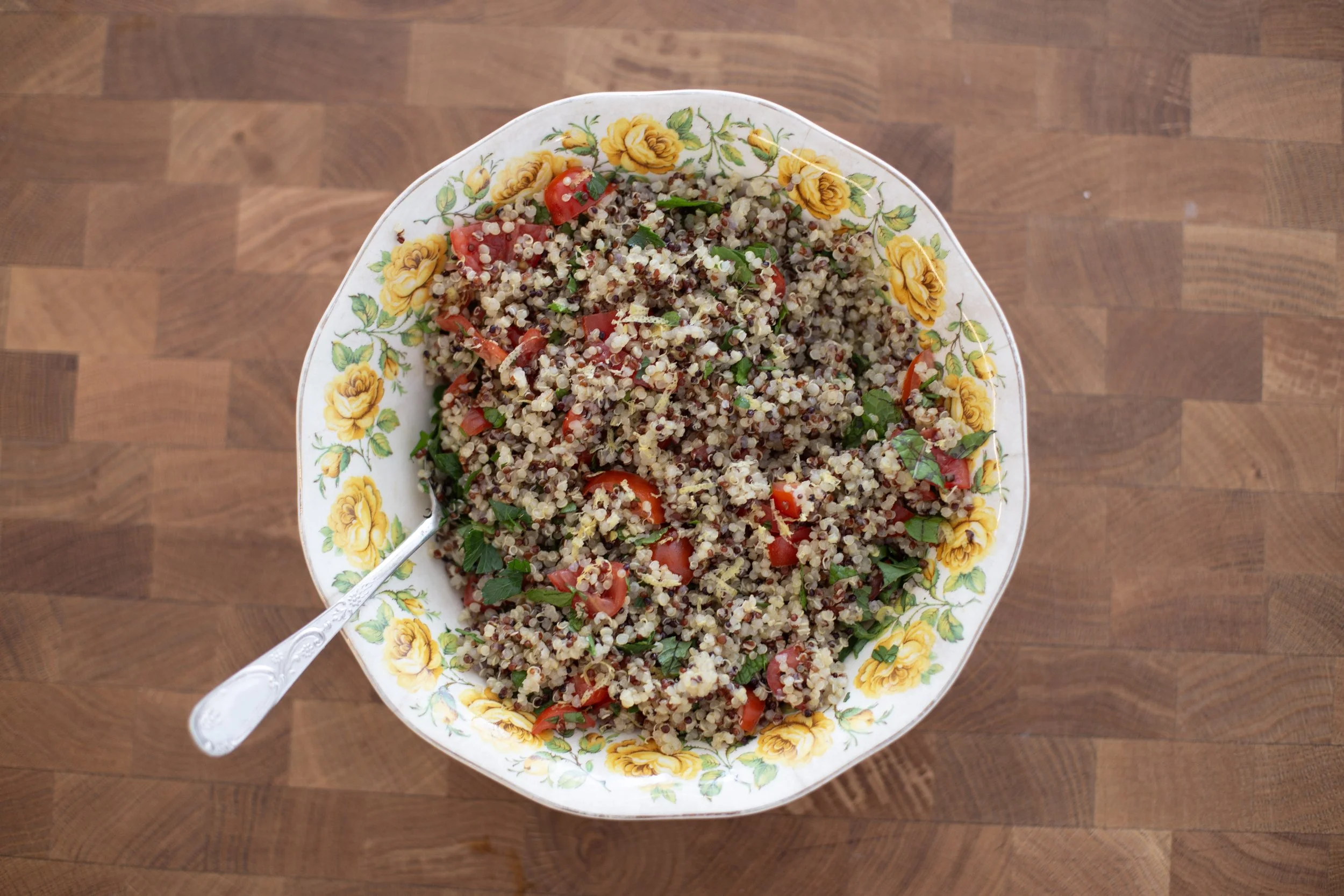 Lemony Quinoa Salad base