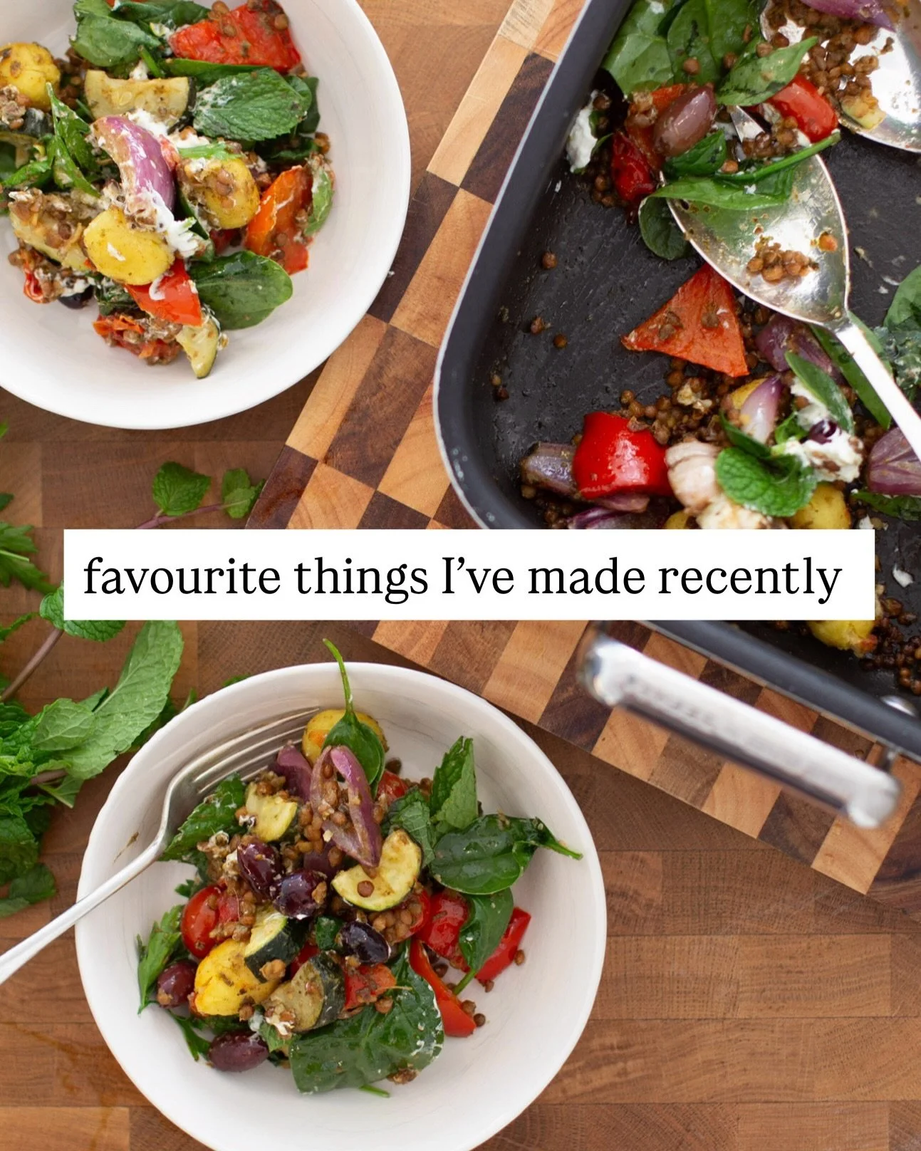 Favourite things I&rsquo;ve made recently ✨

A small collection of recipes I&rsquo;ve been coming back to again and again 🫶

From comforting soups to easy tray bakes and quick meal prep jars, these are all simple, nourishing meals that have been on 