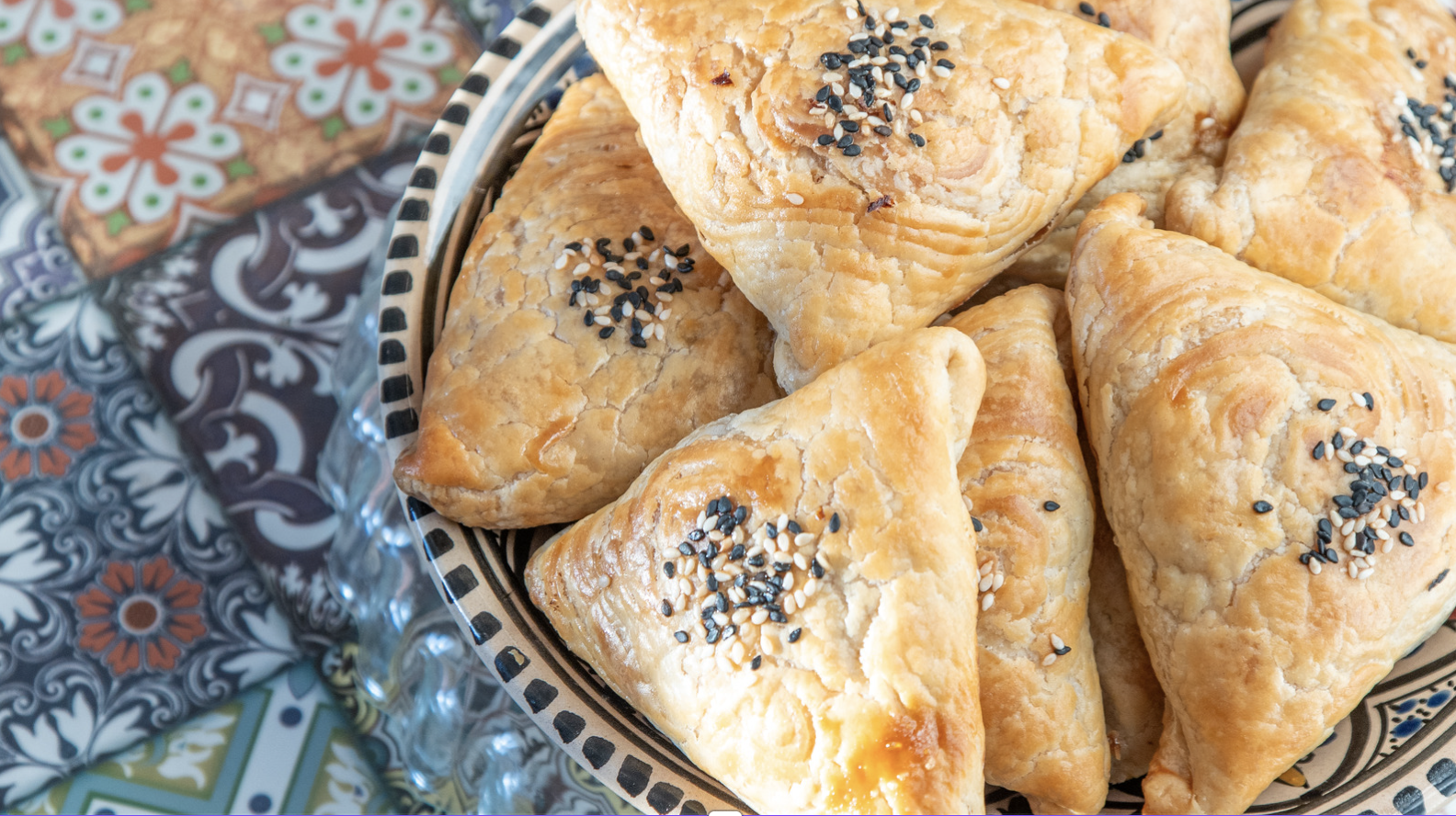 Vegetable Filo Triangles