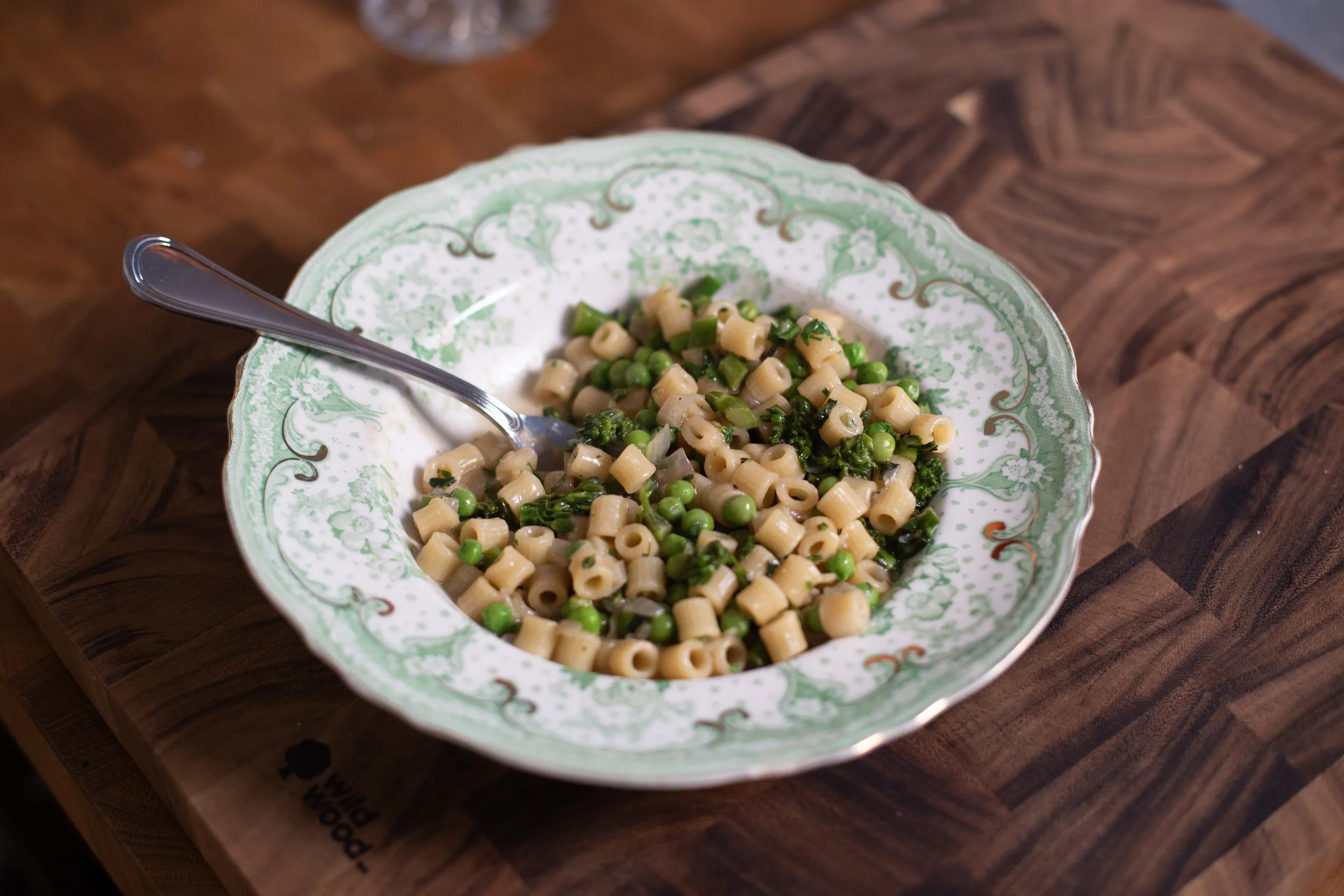 Lemon &amp; Pea Tubetti pasta