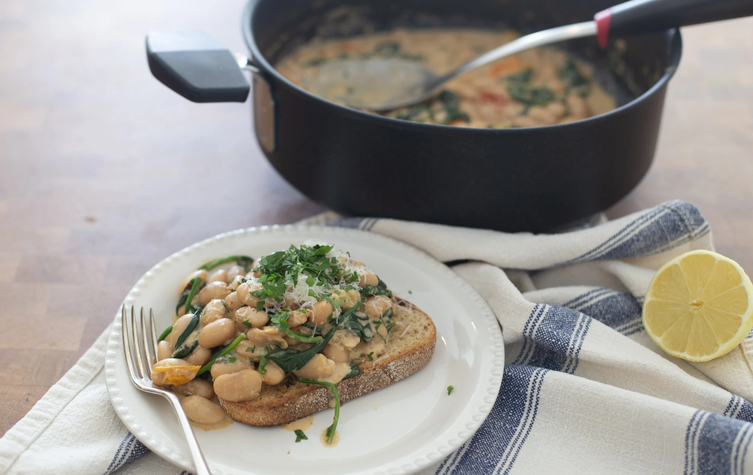 Creamy Lemony Butter Beans