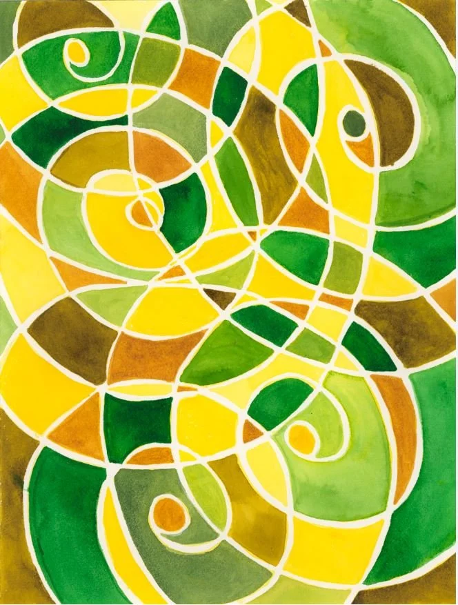 Abstract yellow-green
