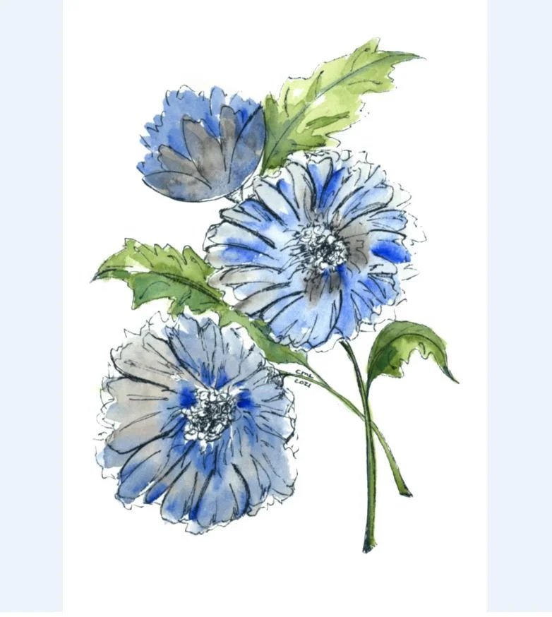 Blue Flowers 2