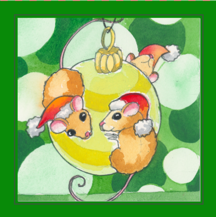Mice on Christmas bauble