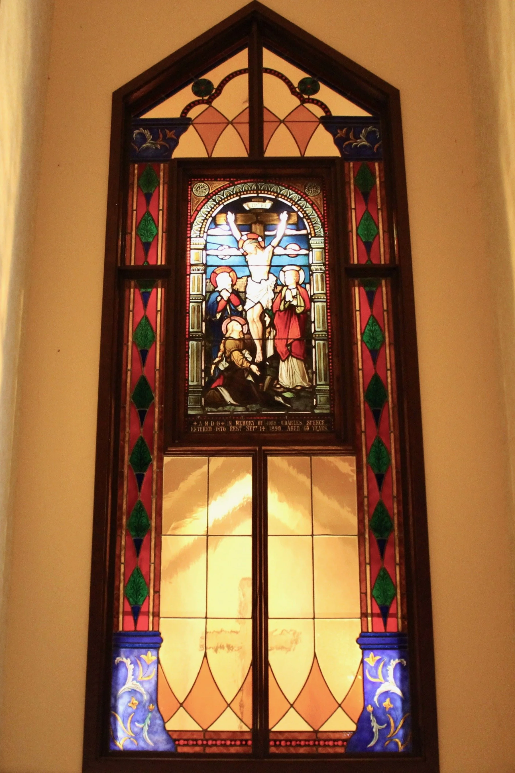 Stained Glass above Chapel doors.jpeg