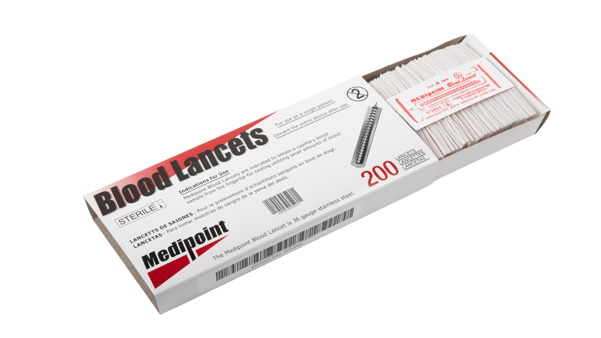 Opened Blood Lancet Package
