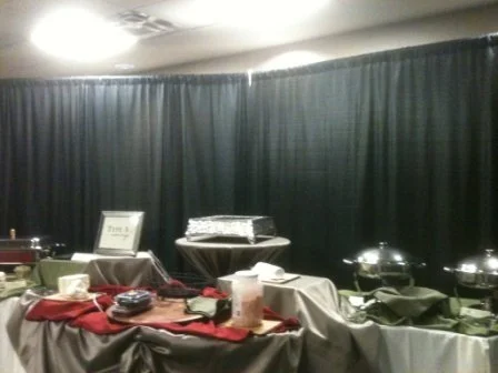 Convention Expo Booth black fabric backdrop (Copy)