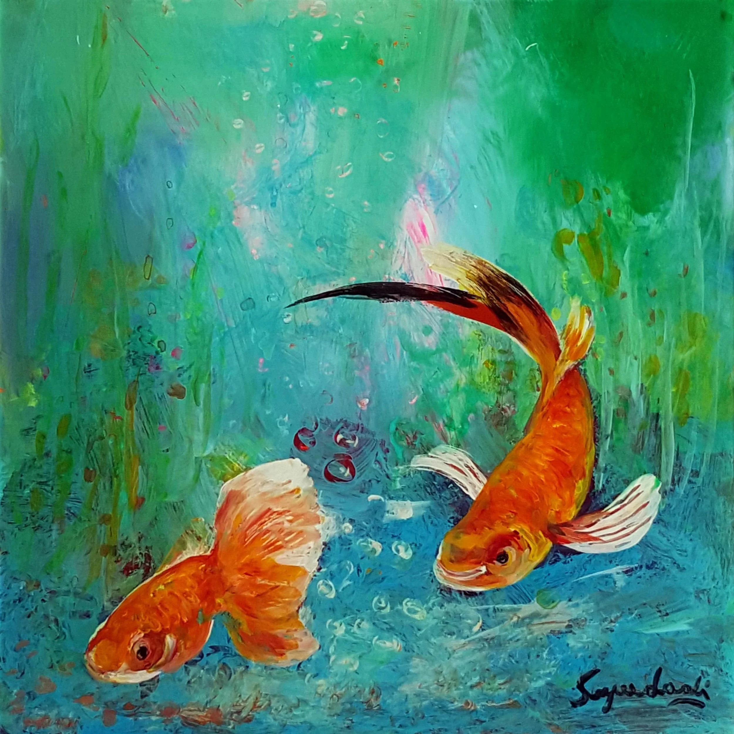 2016 - Reverse Painting - Acrylics on acrylic sheet Size- 8.5'' x 8.5'' (3).jpg