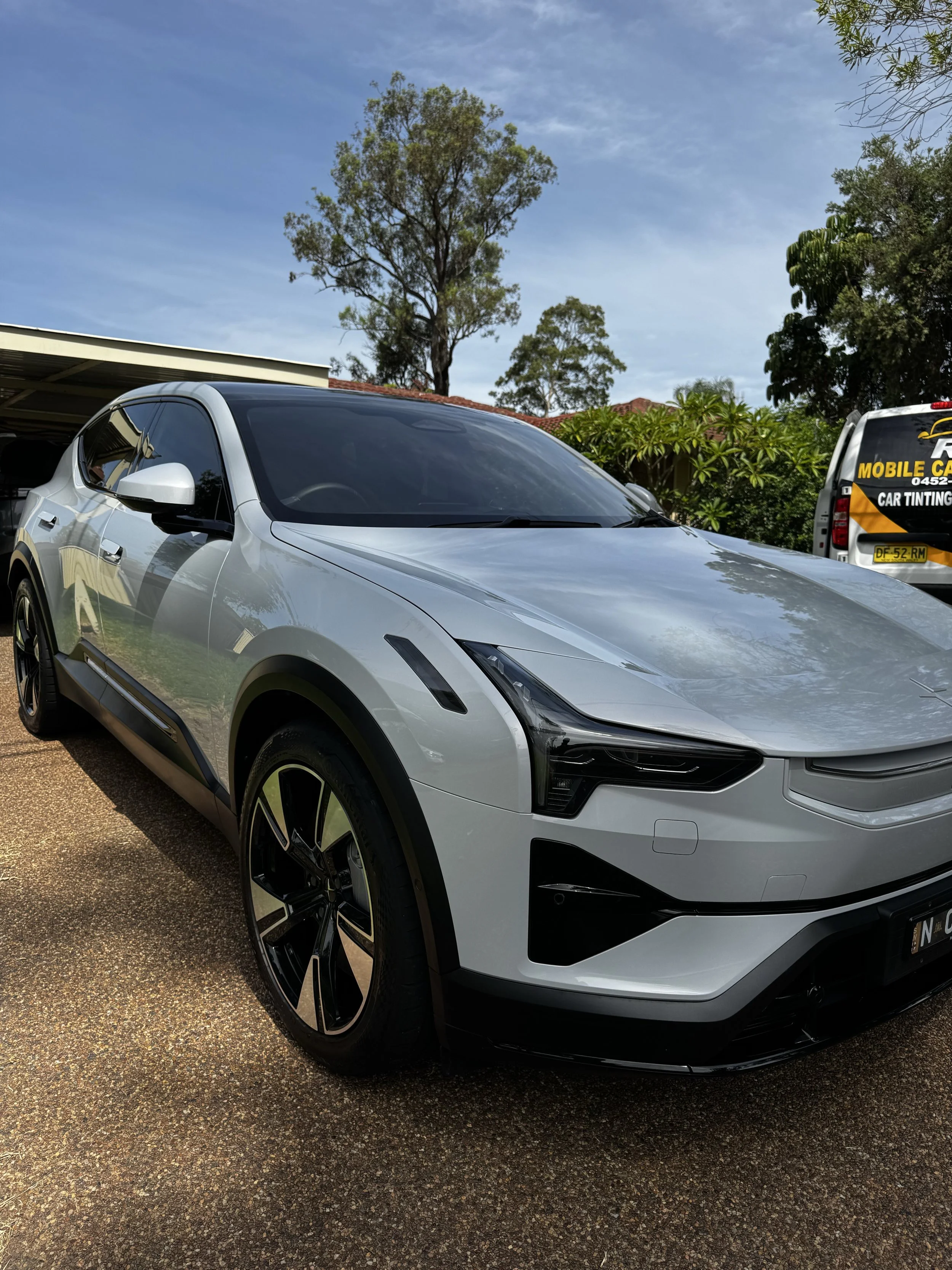 Polestar 3 after ceramic coating service by RD Mobile Car Detailing in Central Coast NSW