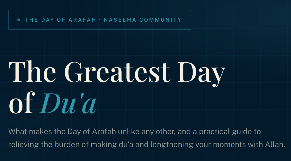 The Greatest Day Of Dua