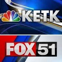 Logo of KETK NBC and FOX 51 television stations.