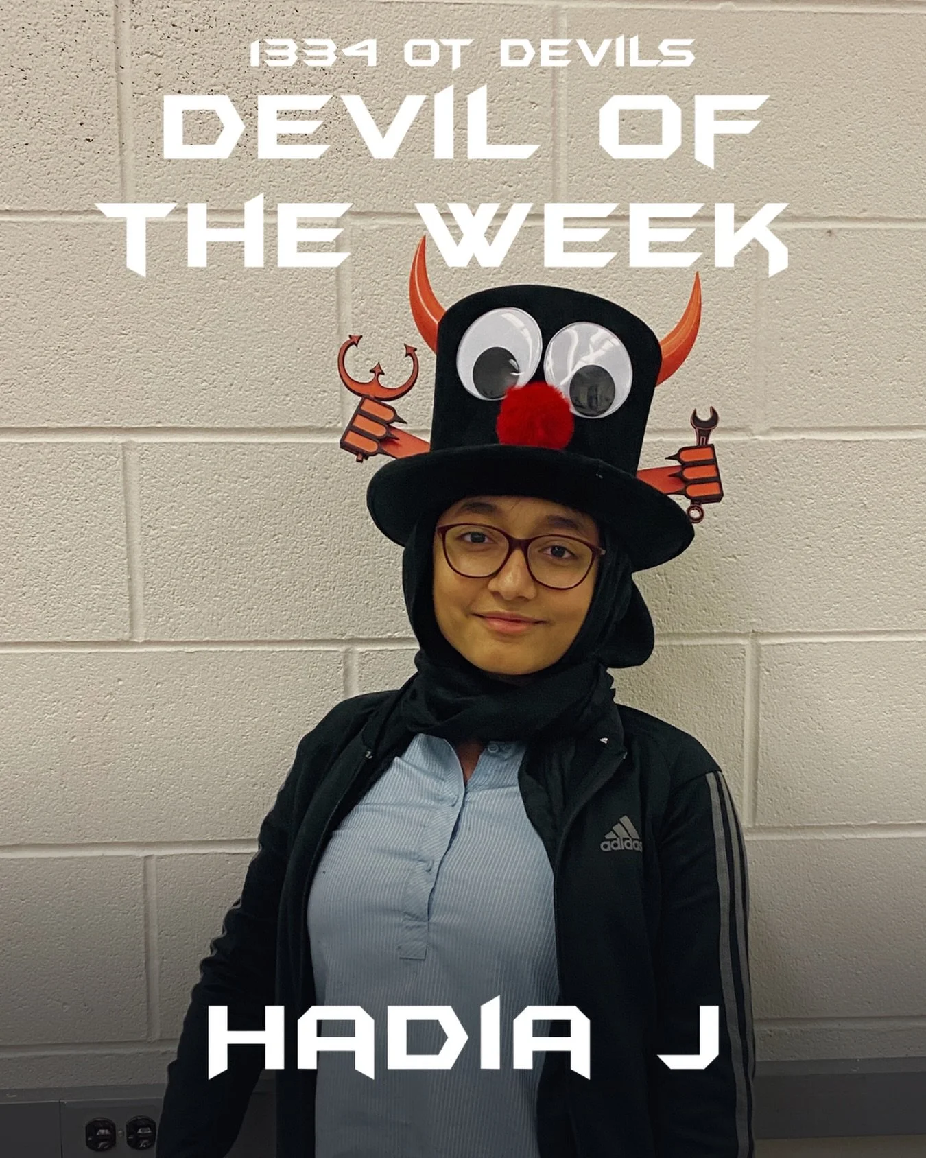 Hadia was chosen because she is open-minded, dedicated, and hardworking. She is always ready to listen to other people&rsquo;s ideas and perspectives, making it easy to work with her and showing that she respects others. Her dedication is shown throu