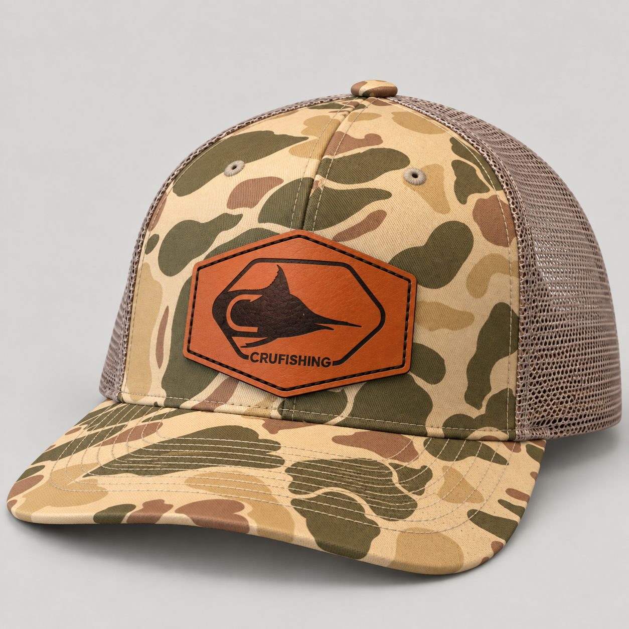 Camouflage Trucker Cap with CRUFISHING Patch.png