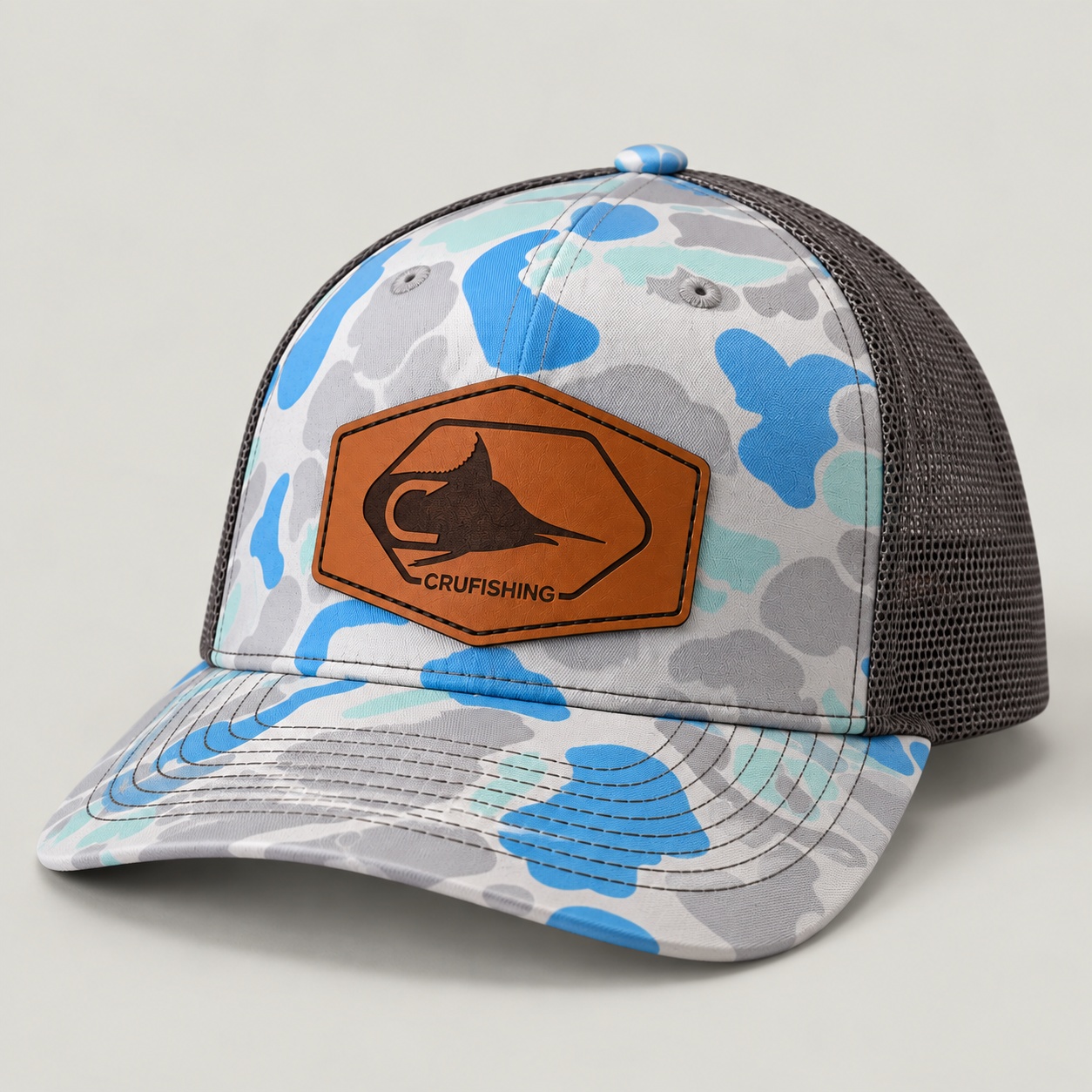 Camo Trucker Cap with Leather Fishing Patch.png