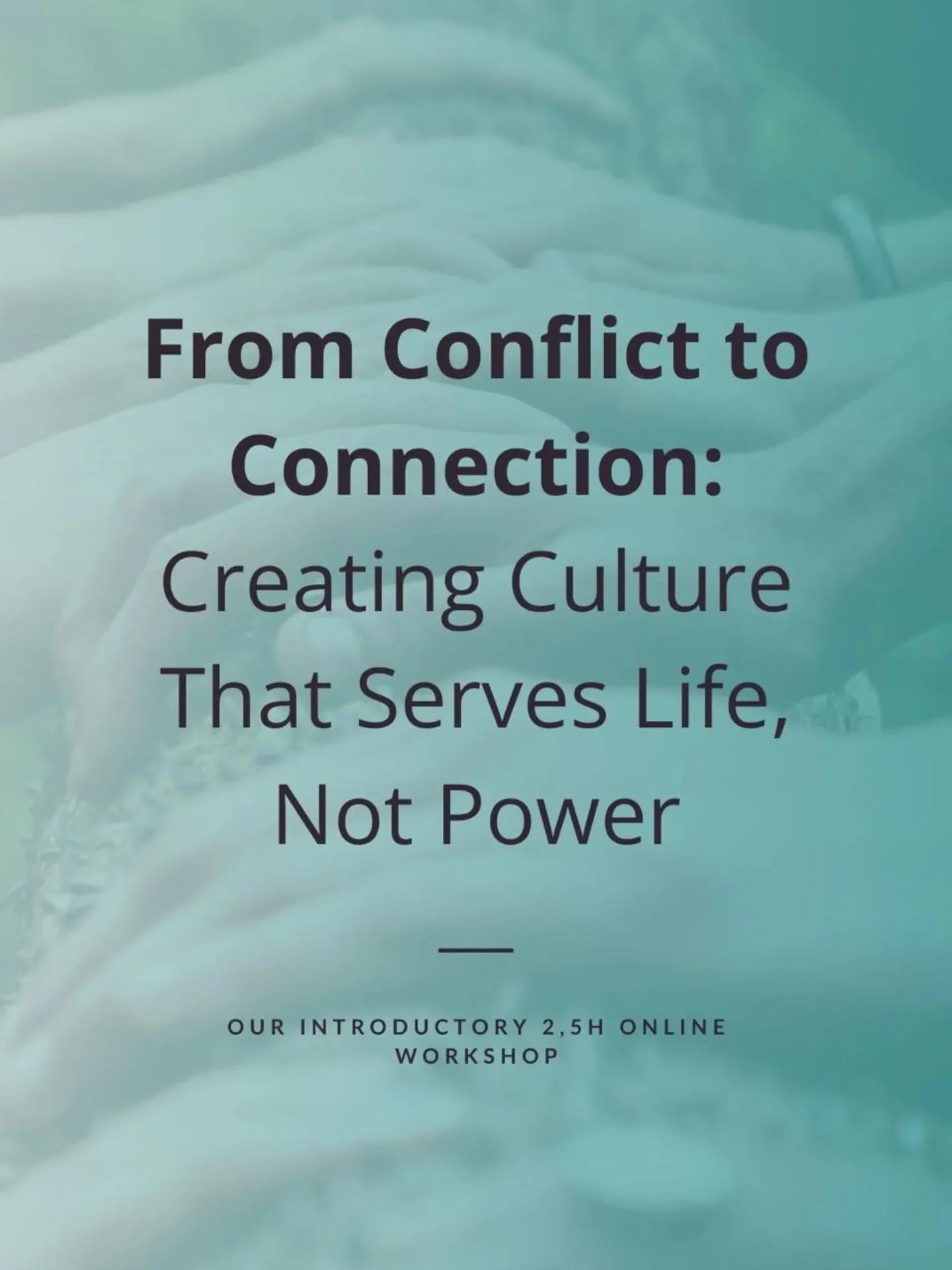 What if the harm we create isn&rsquo;t intentional but patterned?

And what if we could change the pattern?

From Conflict to Connection is a 2.5-hour intro to Healthy Human Culture, exploring how we move from division and burnout toward thriving sys